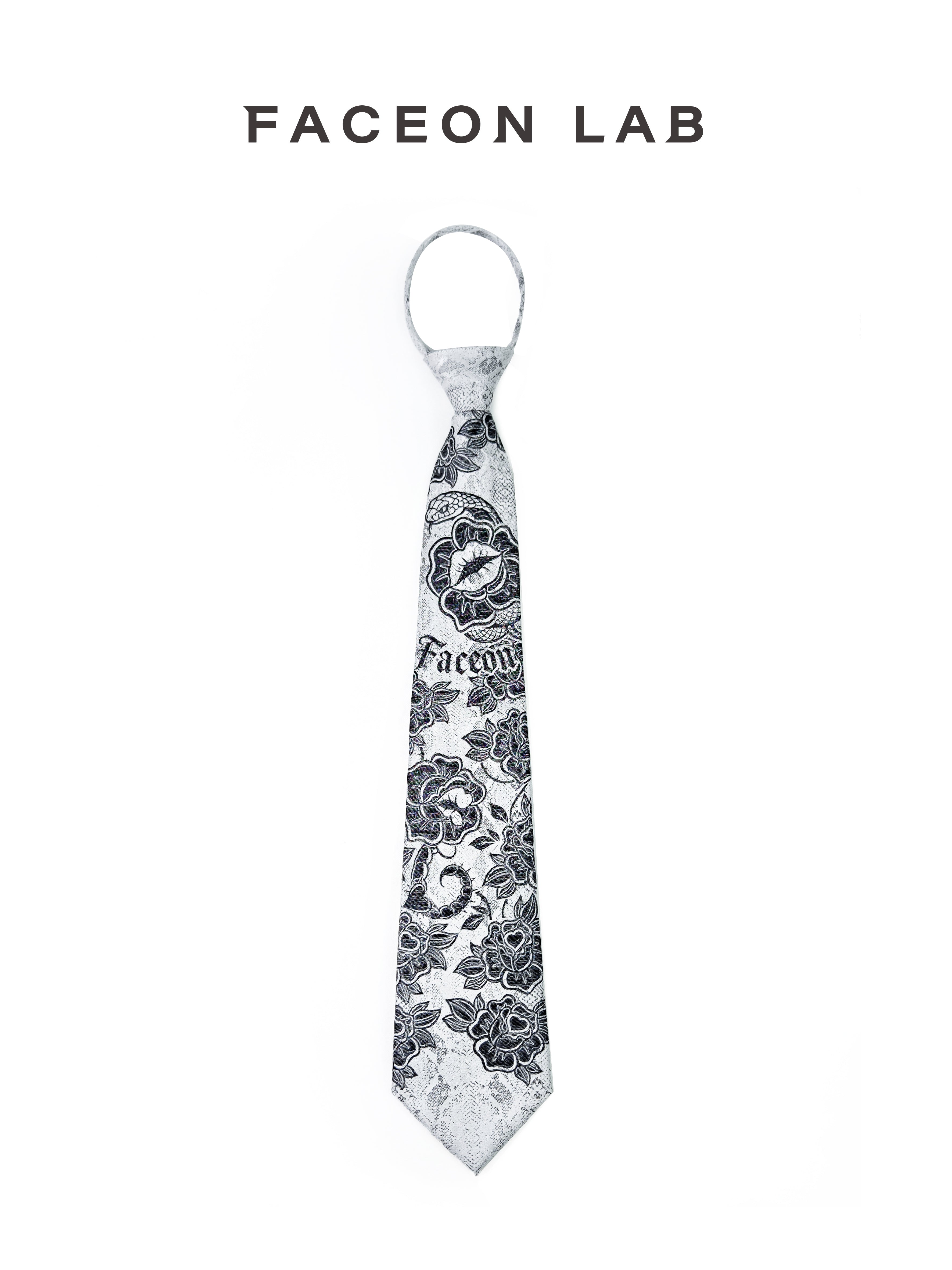 FACEONLAB Danger & Temptation Venus Flytrap Clip-On Tie