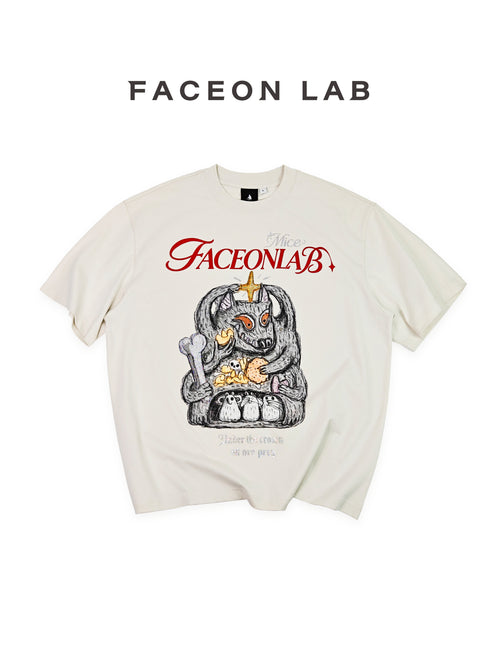 FACEONLAB Big Bad Wolf Warrior T-shirt