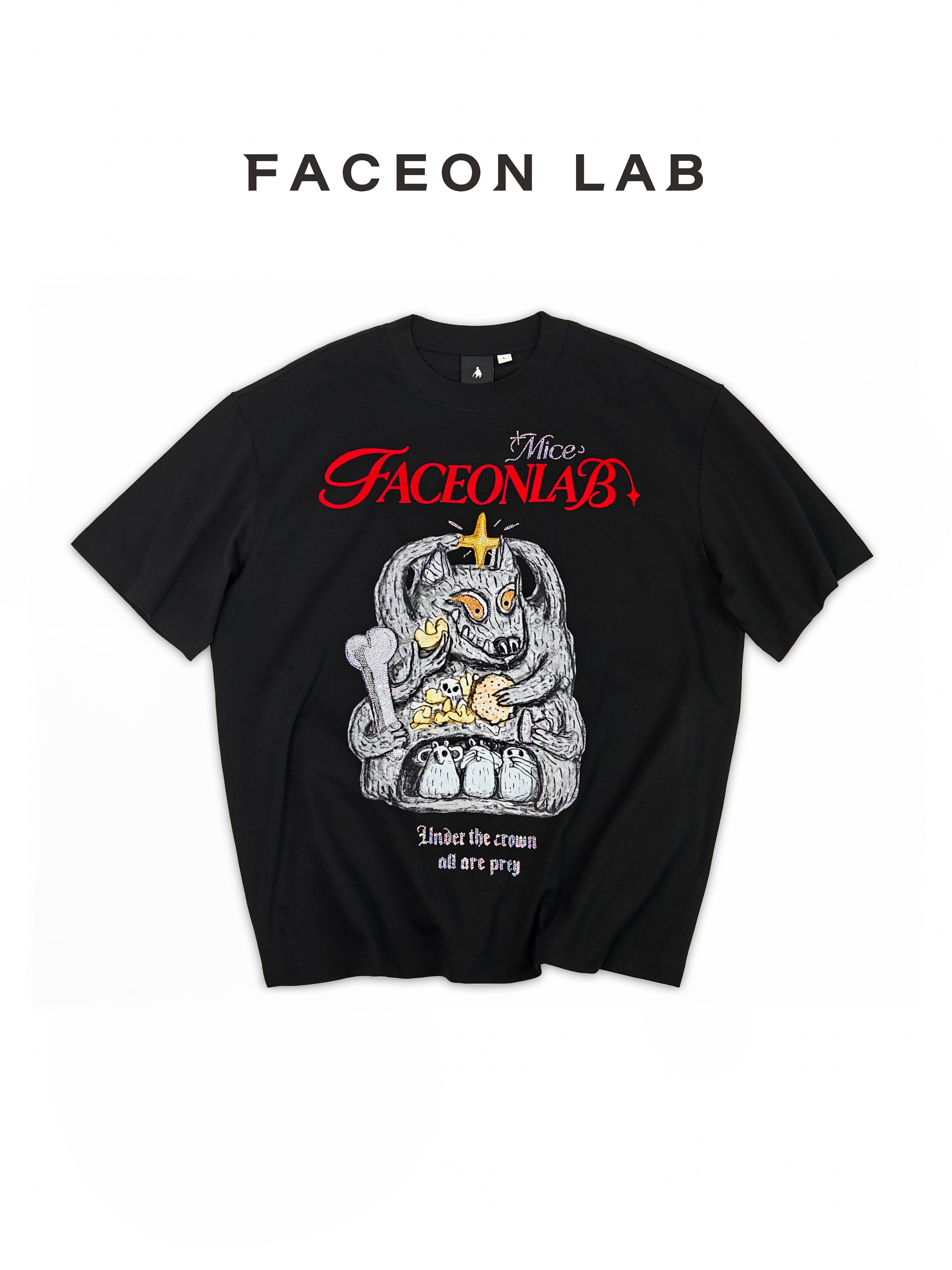 FACEONLAB Big Bad Wolf Warrior T-shirt