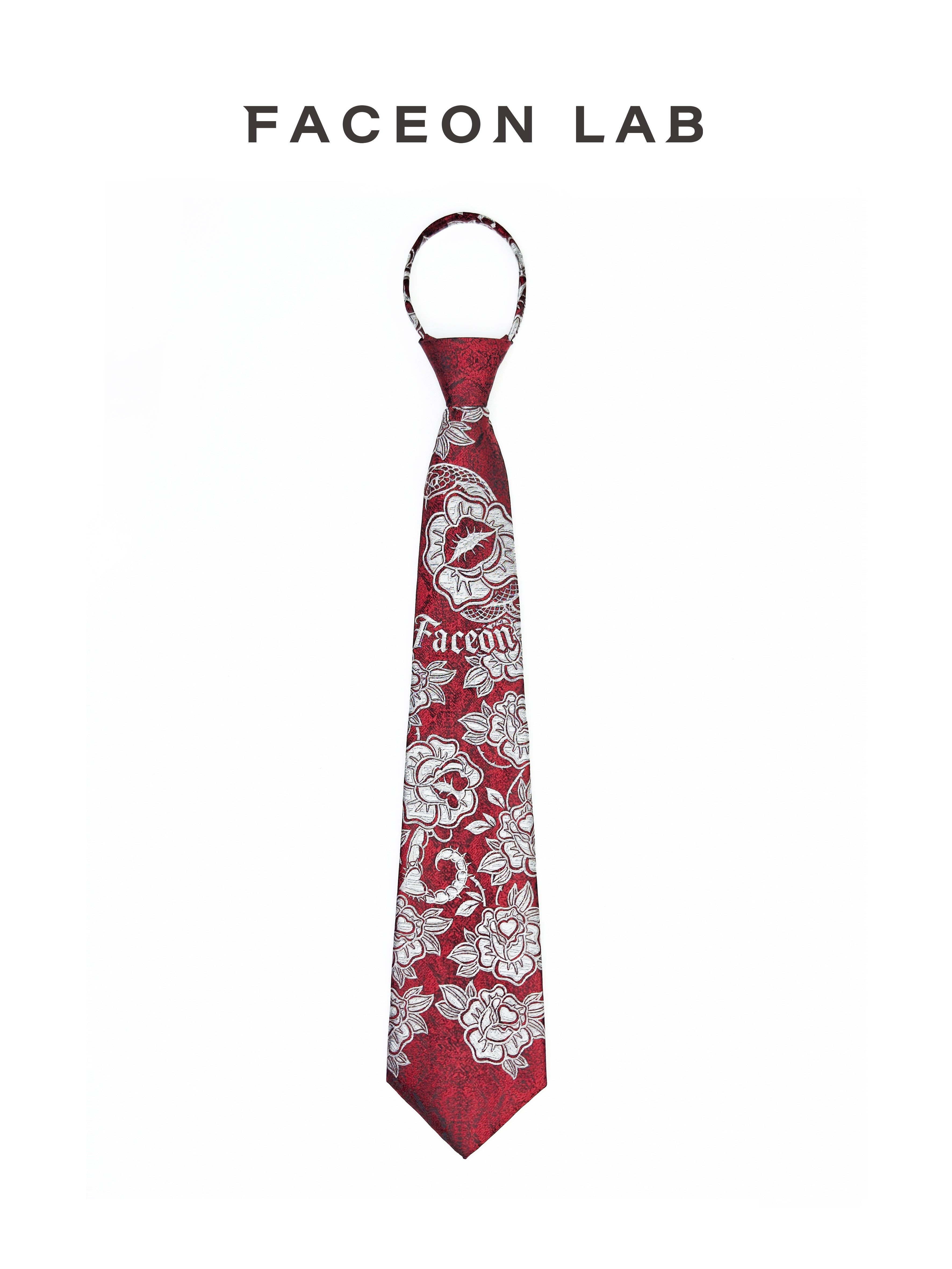FACEONLAB Danger & Temptation Venus Flytrap Clip-On Tie