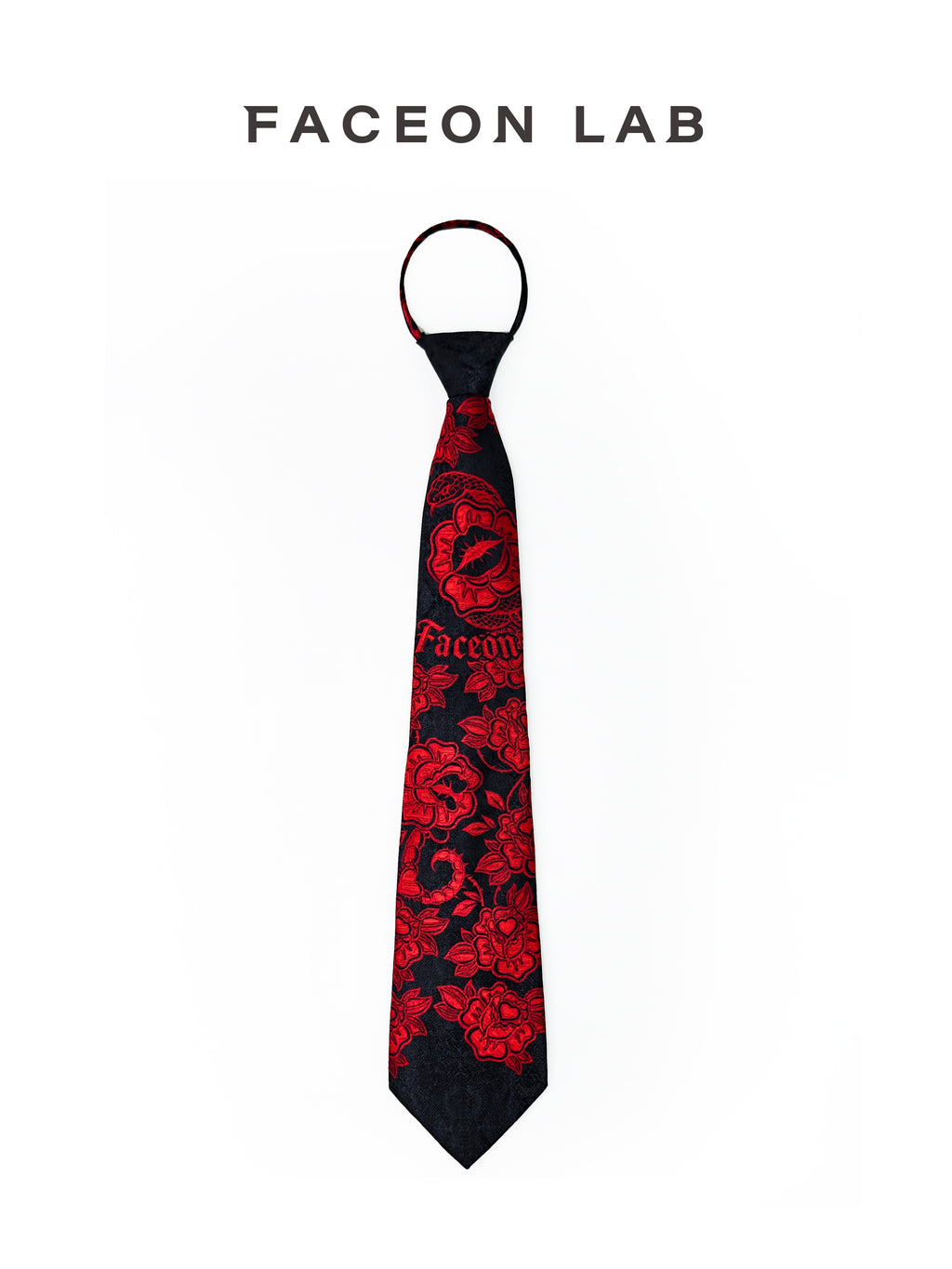 FACEONLAB Danger & Temptation Venus Flytrap Clip-On Tie