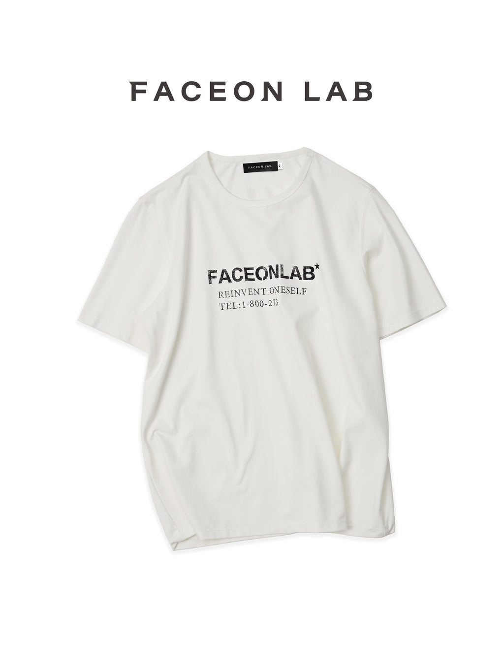 FACEONLAB Basic Plain T-shirt