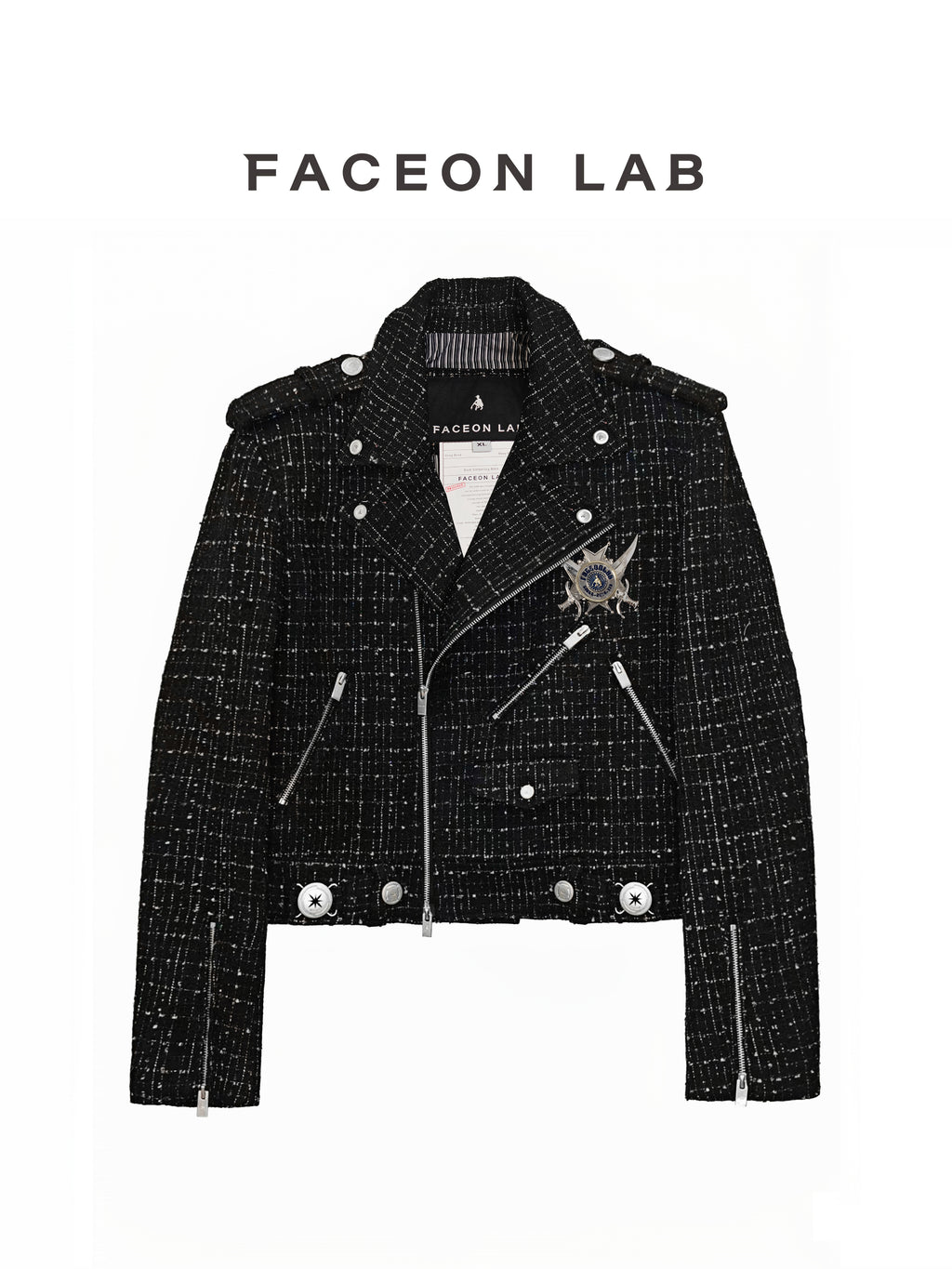 FACEONLAB Tweed Knight Jacket