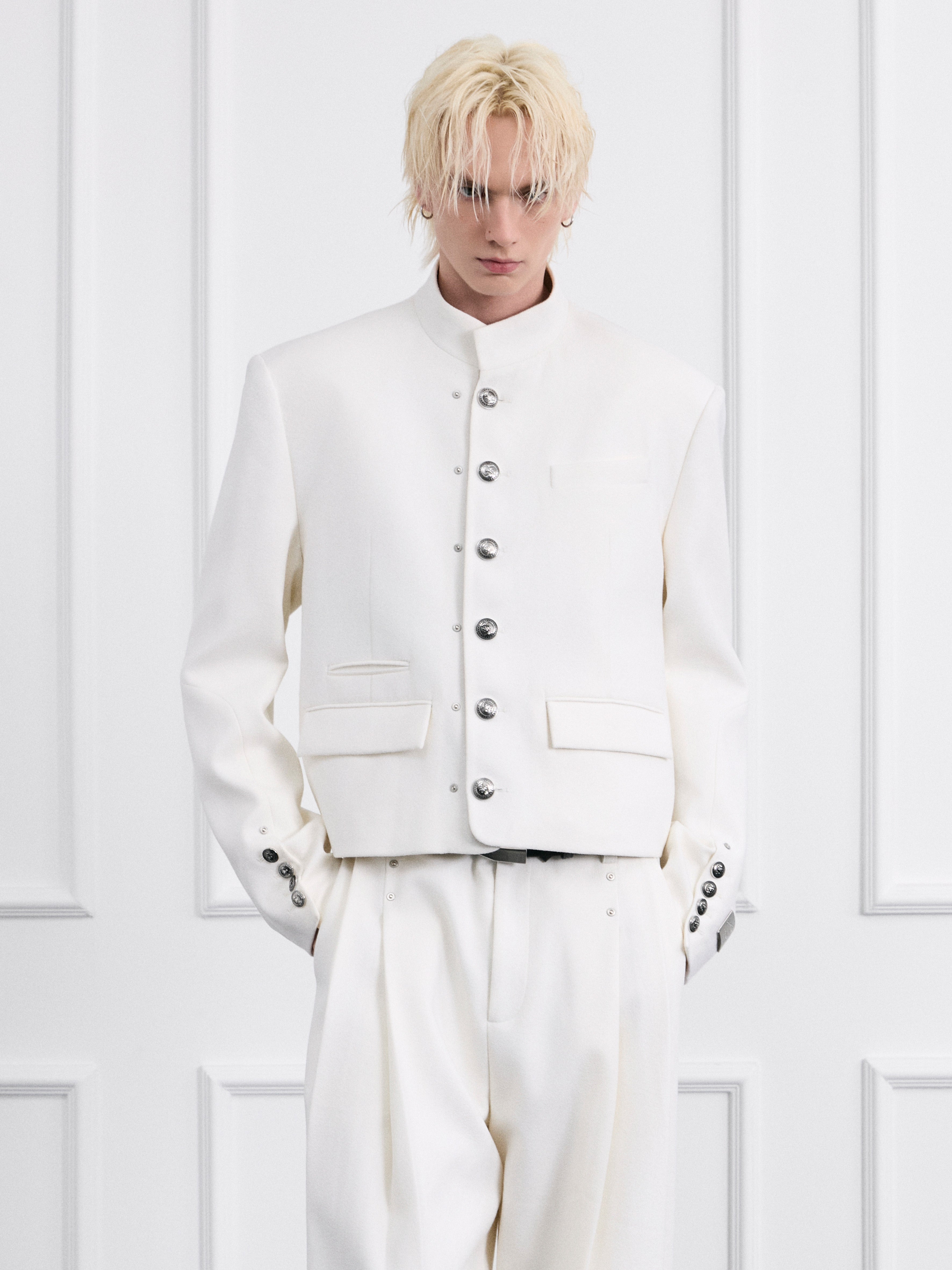 FACEONLAB Moon White Uniform Jacket