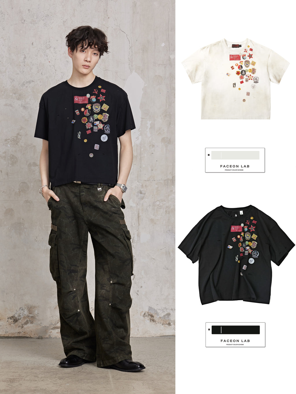 FACEONLAB Vintage Medal of Honor T-shirt