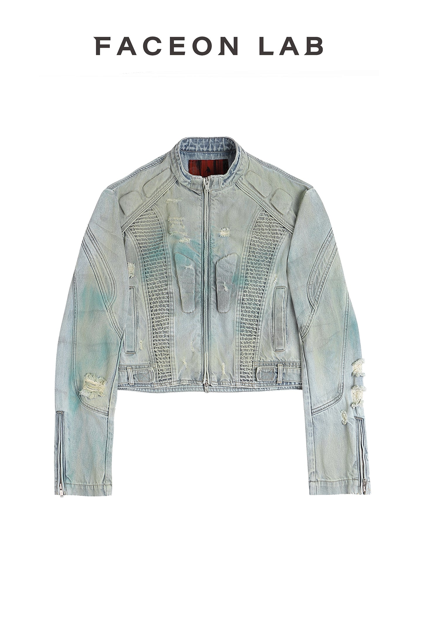 FACEONLAB Akira Denim Biker Jacket