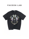 FACEONLAB Crayon Drawing Ox & Horse T-shirt