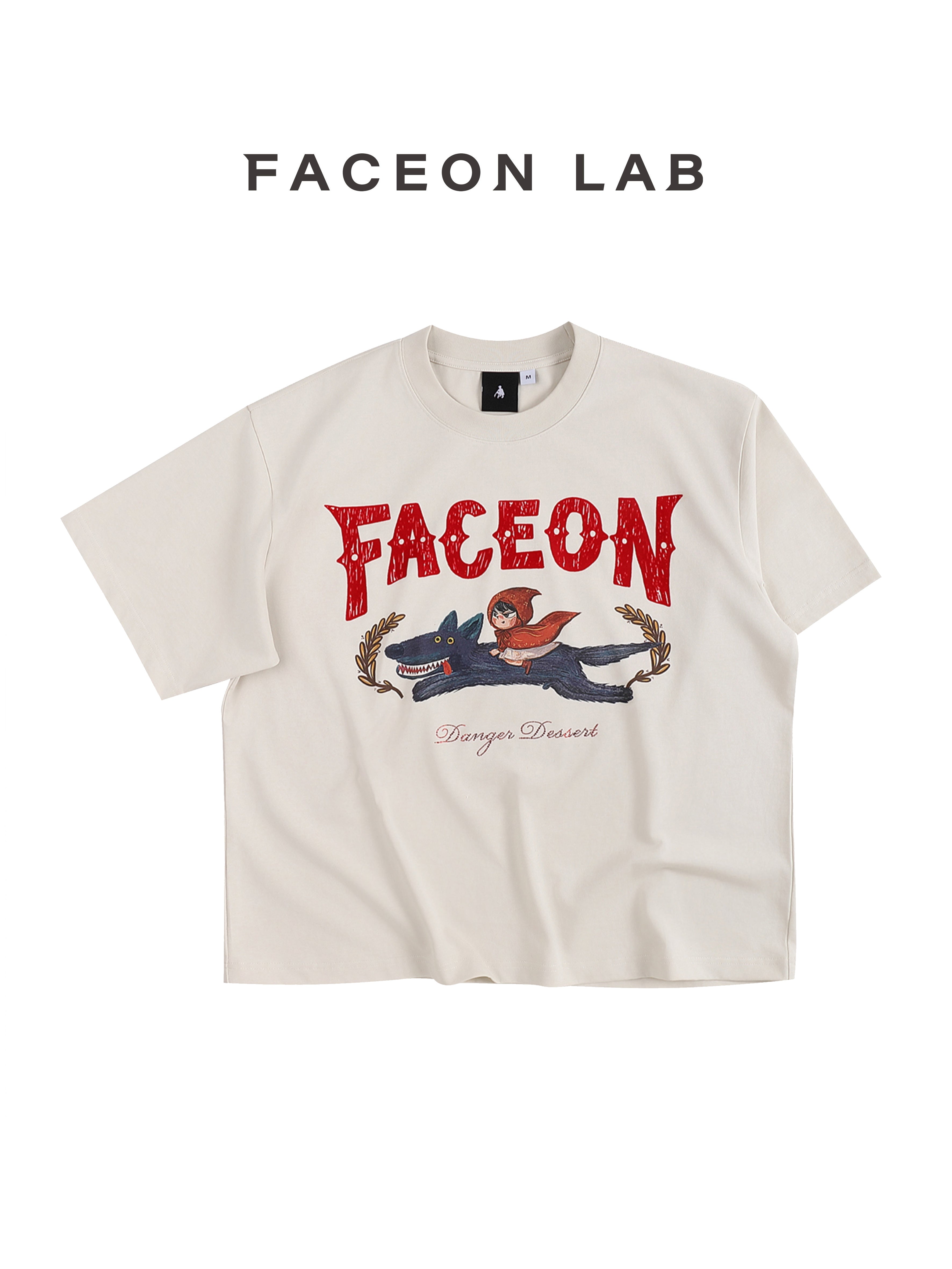 FACEONLAB Little Red Riding Hood Knight Graphic Tee