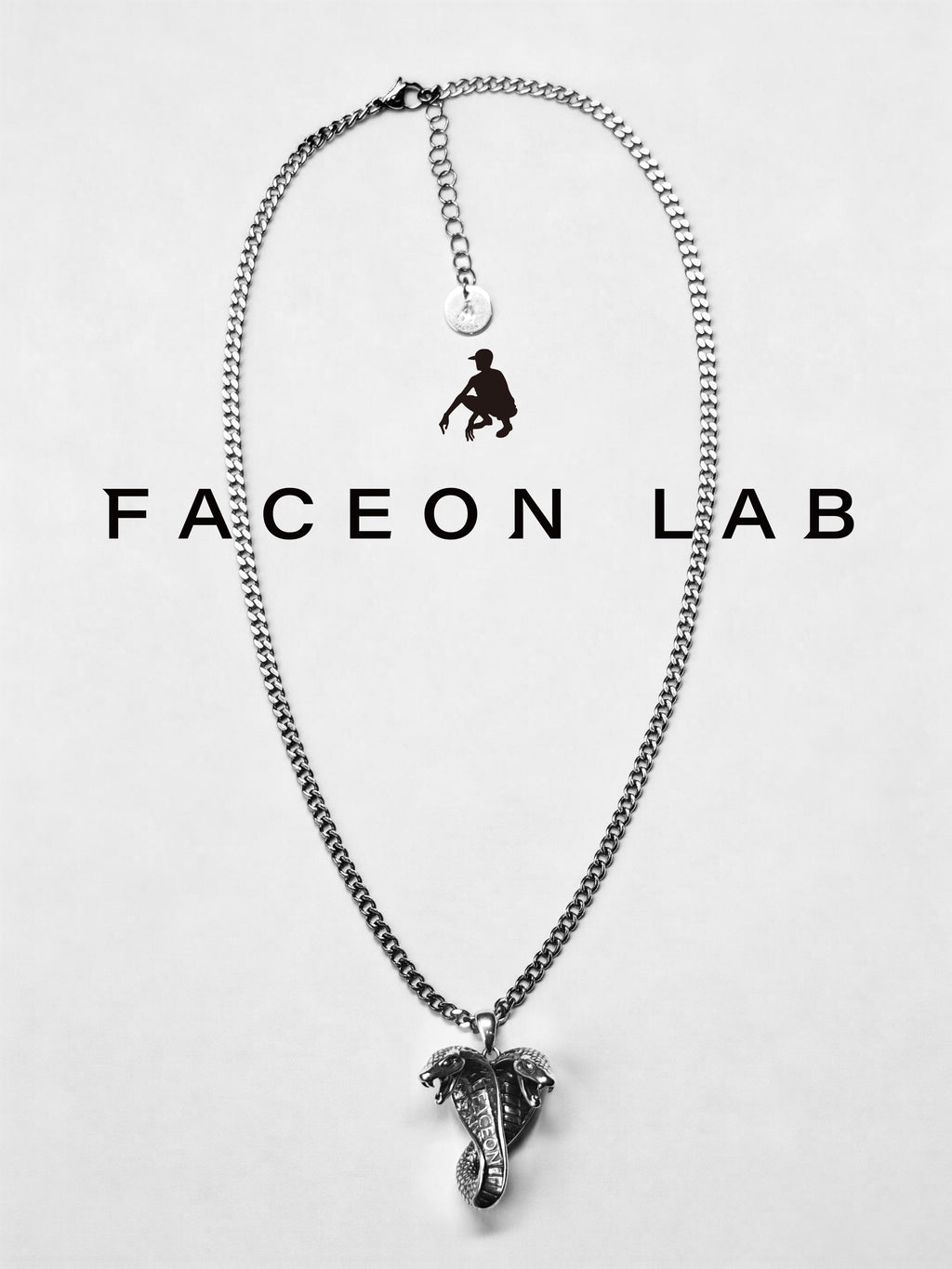 FACEONLAB Two-Headed Snake Necklace