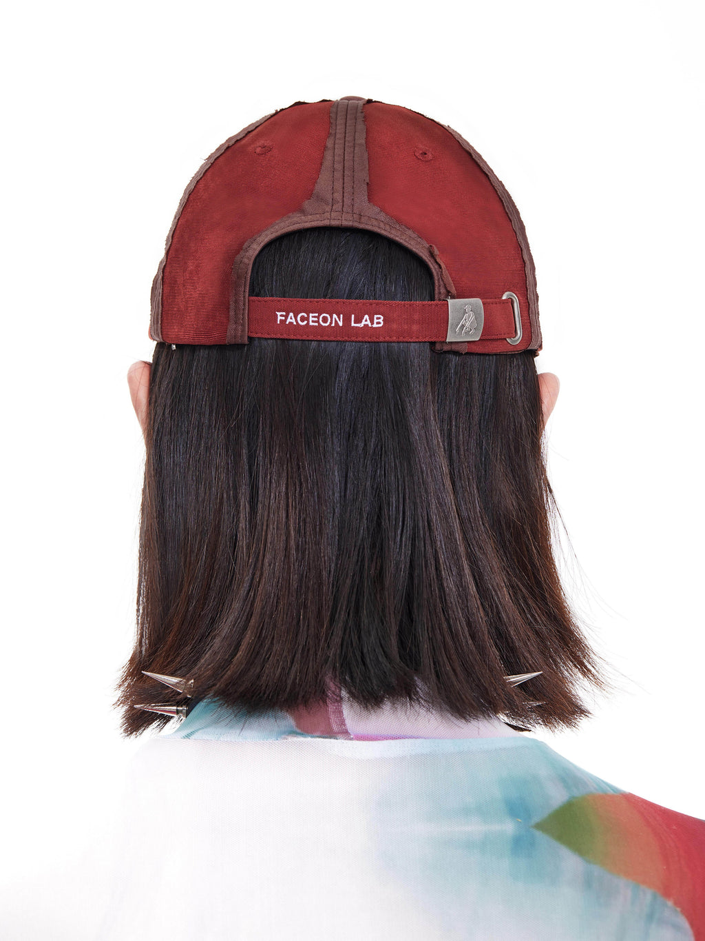 FACEONLAB Distressed Ripped Oil Stain Cap