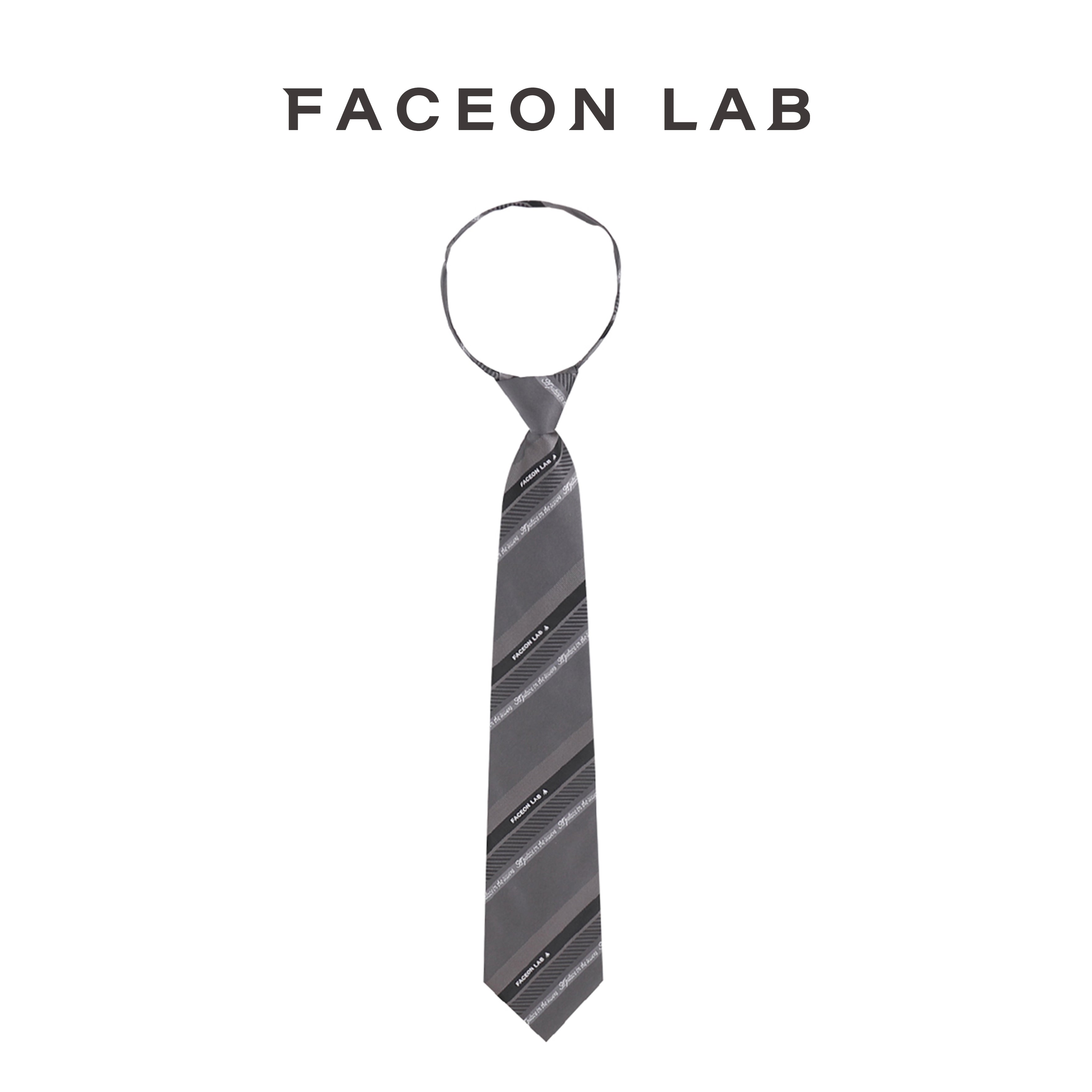 FACEONLAB Jacquard Twill Embroidered Necktie