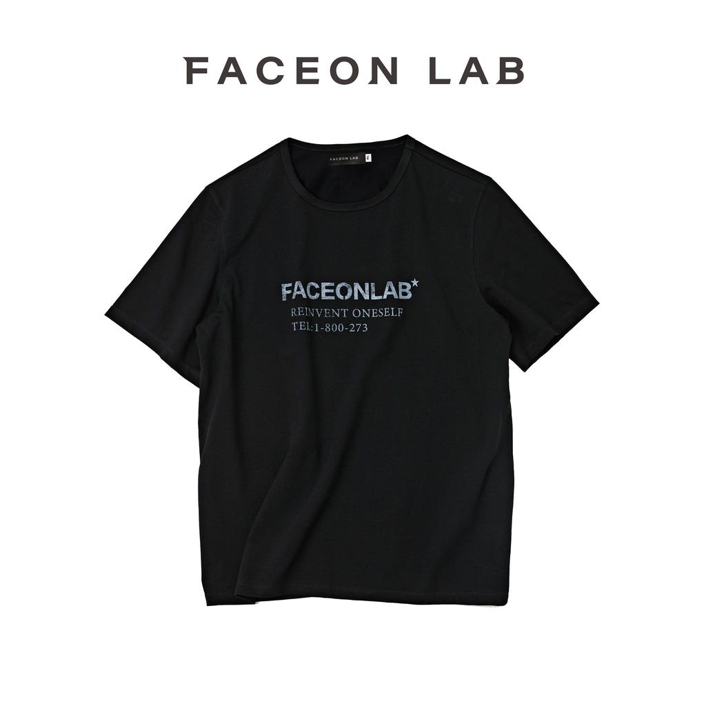 FACEONLAB Basic Plain T-shirt