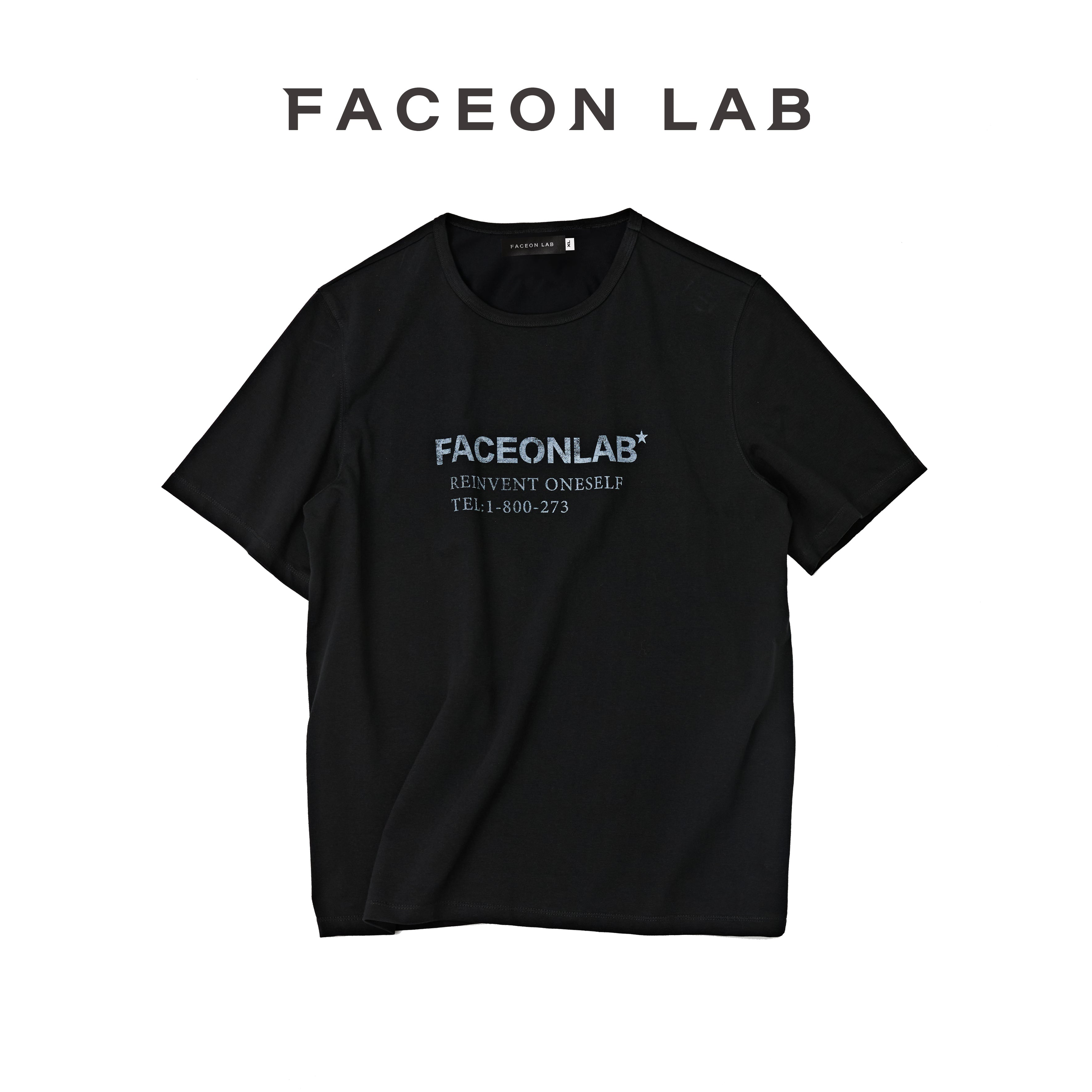 FACEONLAB Basic Plain T-shirt
