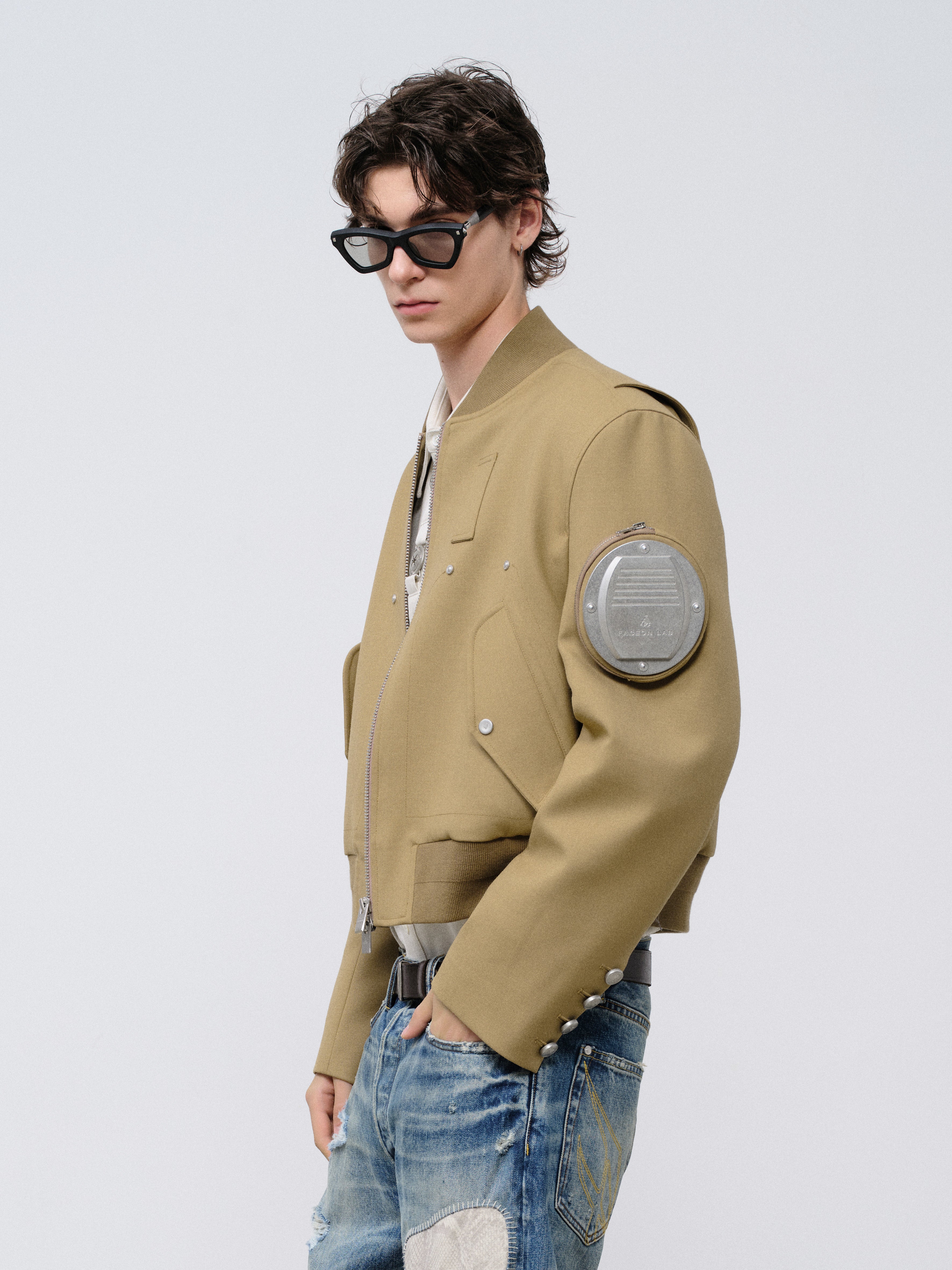 FACEONLAB Metal Emblem MA-1 Blazer Jacket