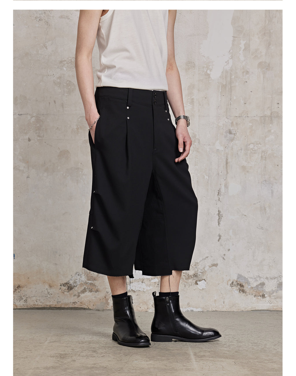FACEONLAB Vintage Blazer & Cropped Trousers