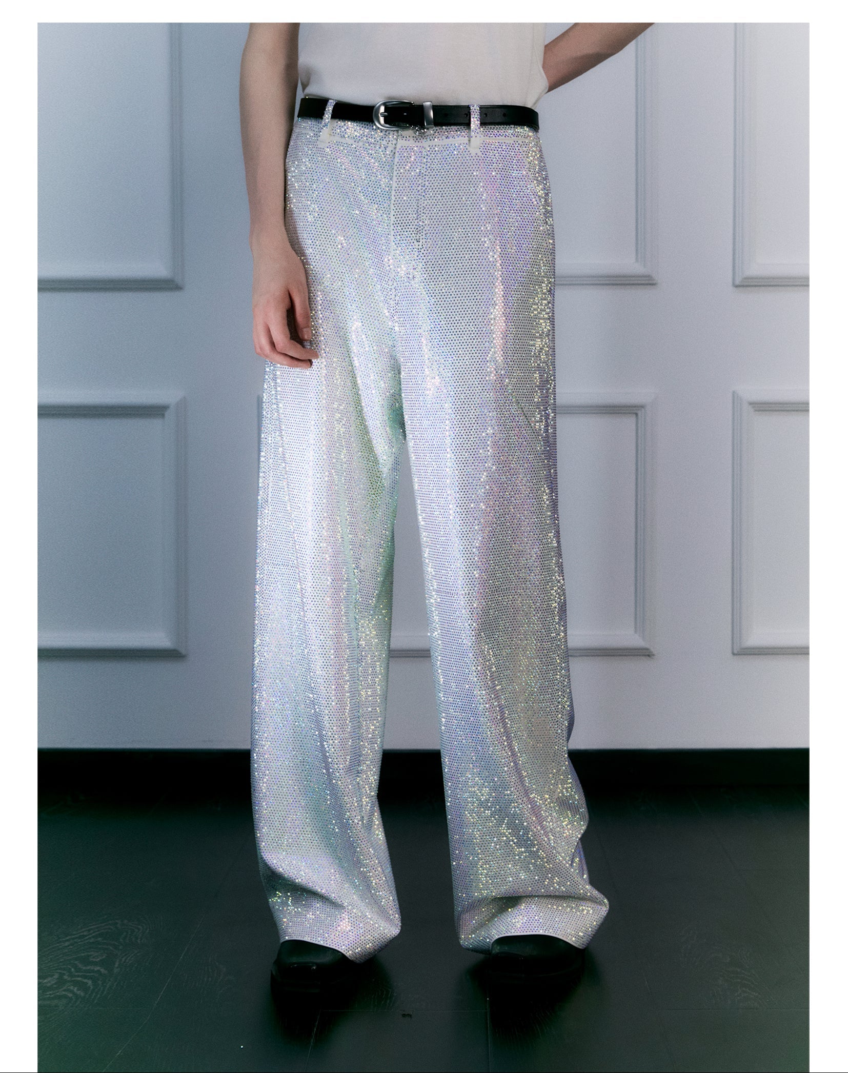 FACEONLAB Galaxy Rhinestone Sparkle Trousers