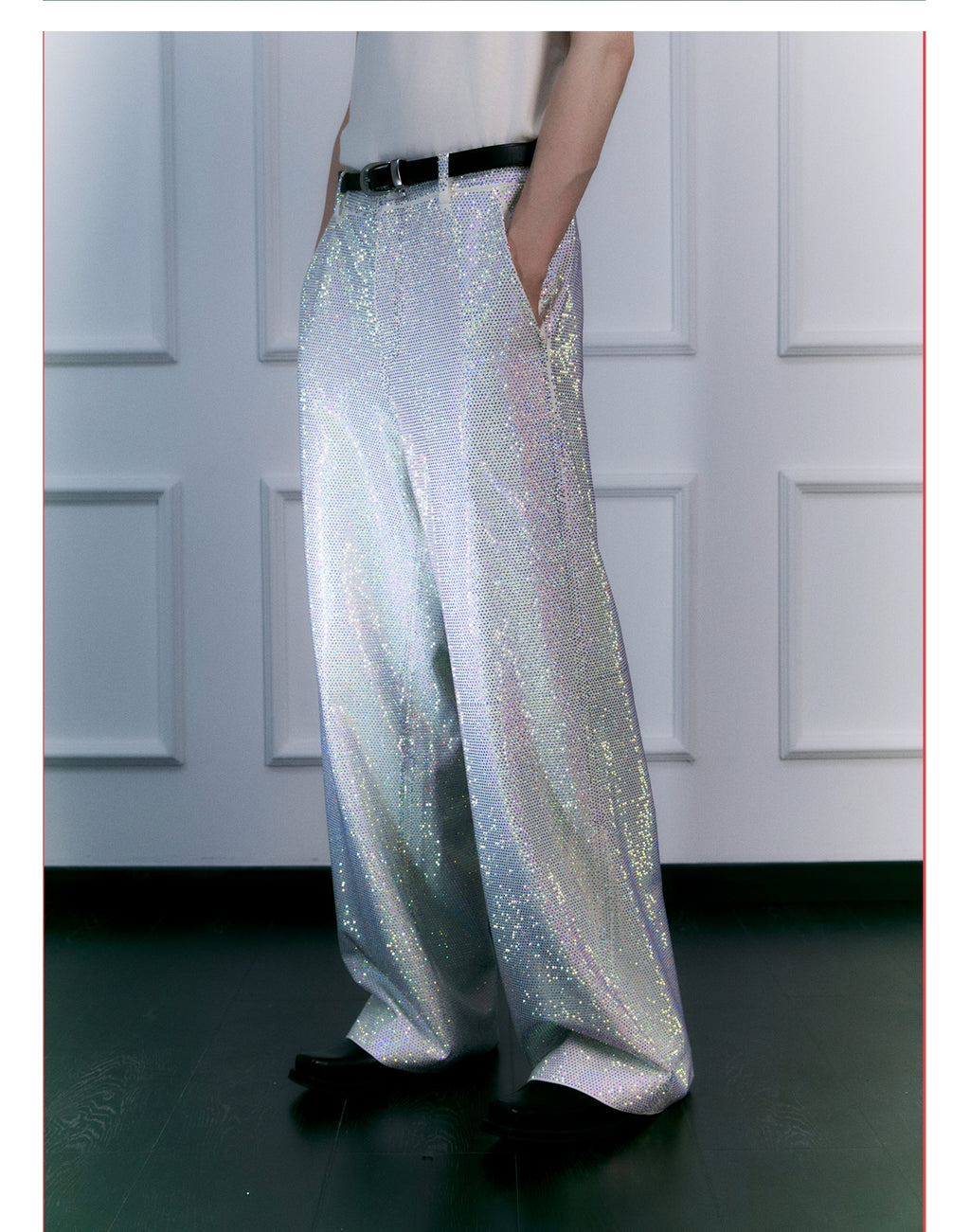 FACEONLAB Galaxy Rhinestone Sparkle Trousers