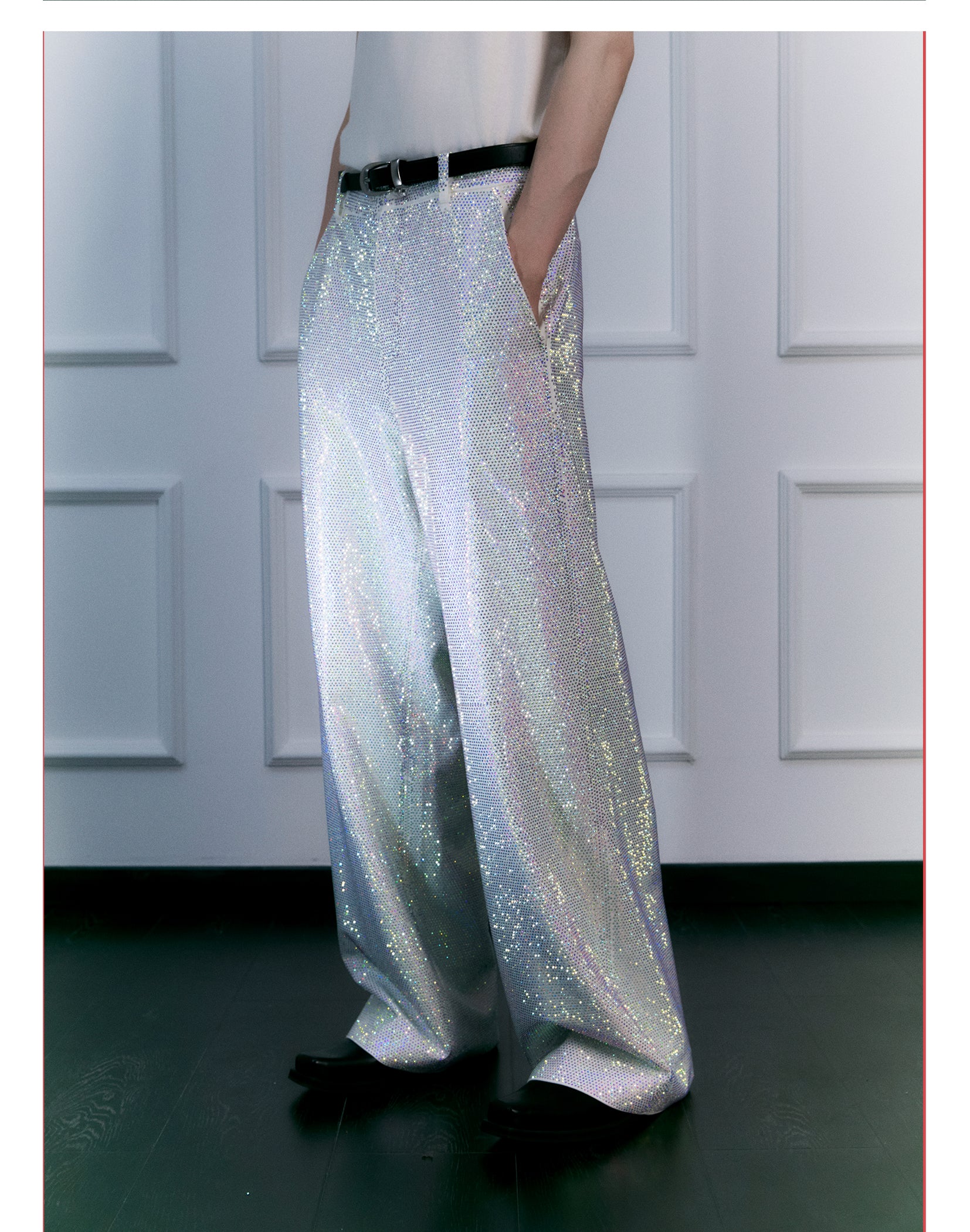 FACEONLAB Galaxy Rhinestone Sparkle Trousers