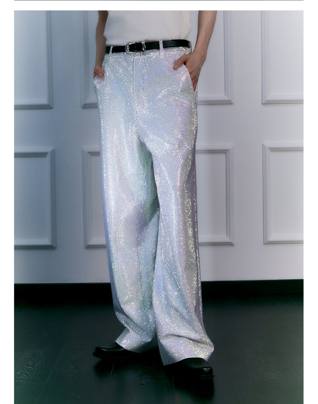 FACEONLAB Galaxy Rhinestone Sparkle Trousers