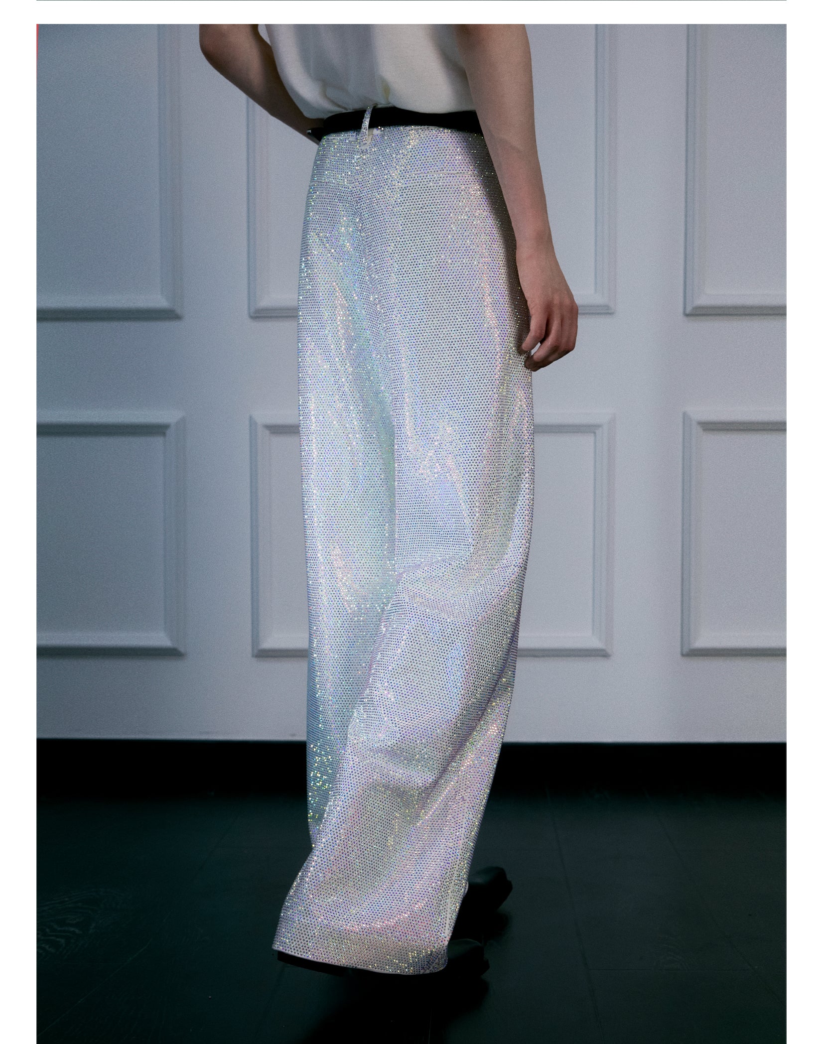 FACEONLAB Galaxy Rhinestone Sparkle Trousers