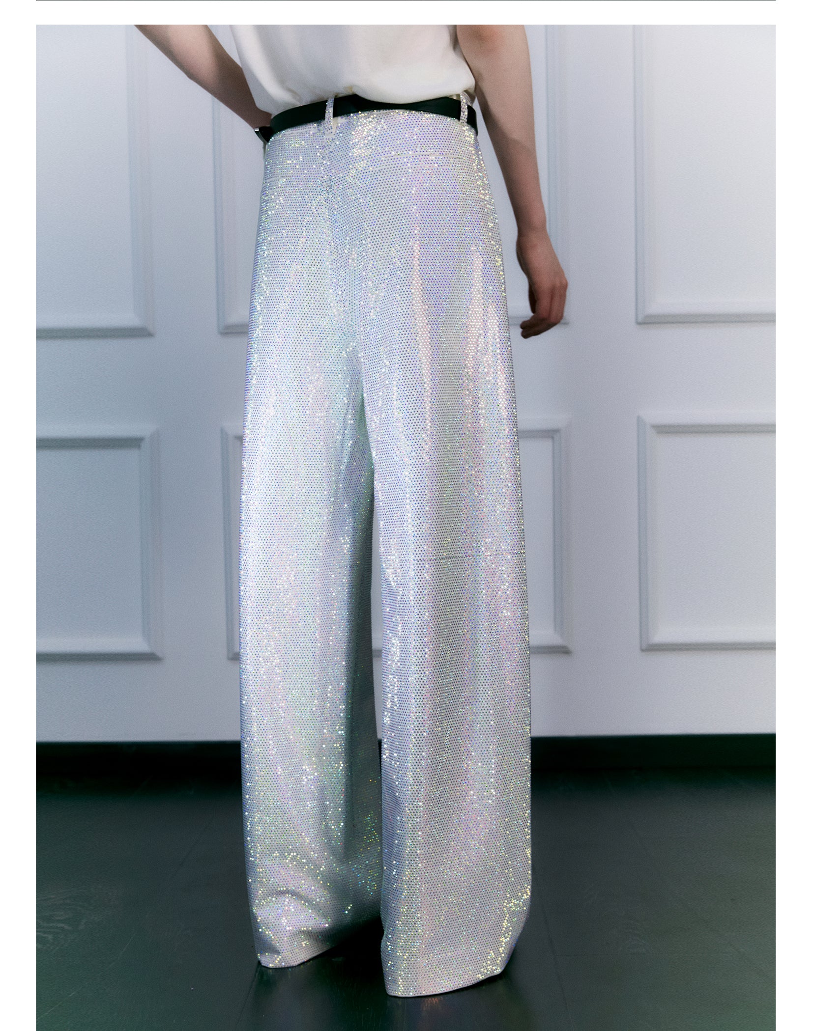 FACEONLAB Galaxy Rhinestone Sparkle Trousers