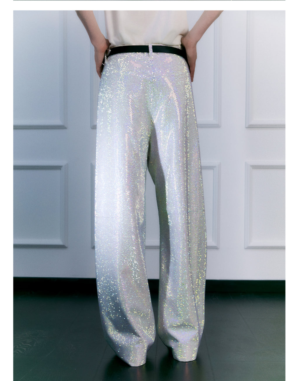 FACEONLAB Galaxy Rhinestone Sparkle Trousers