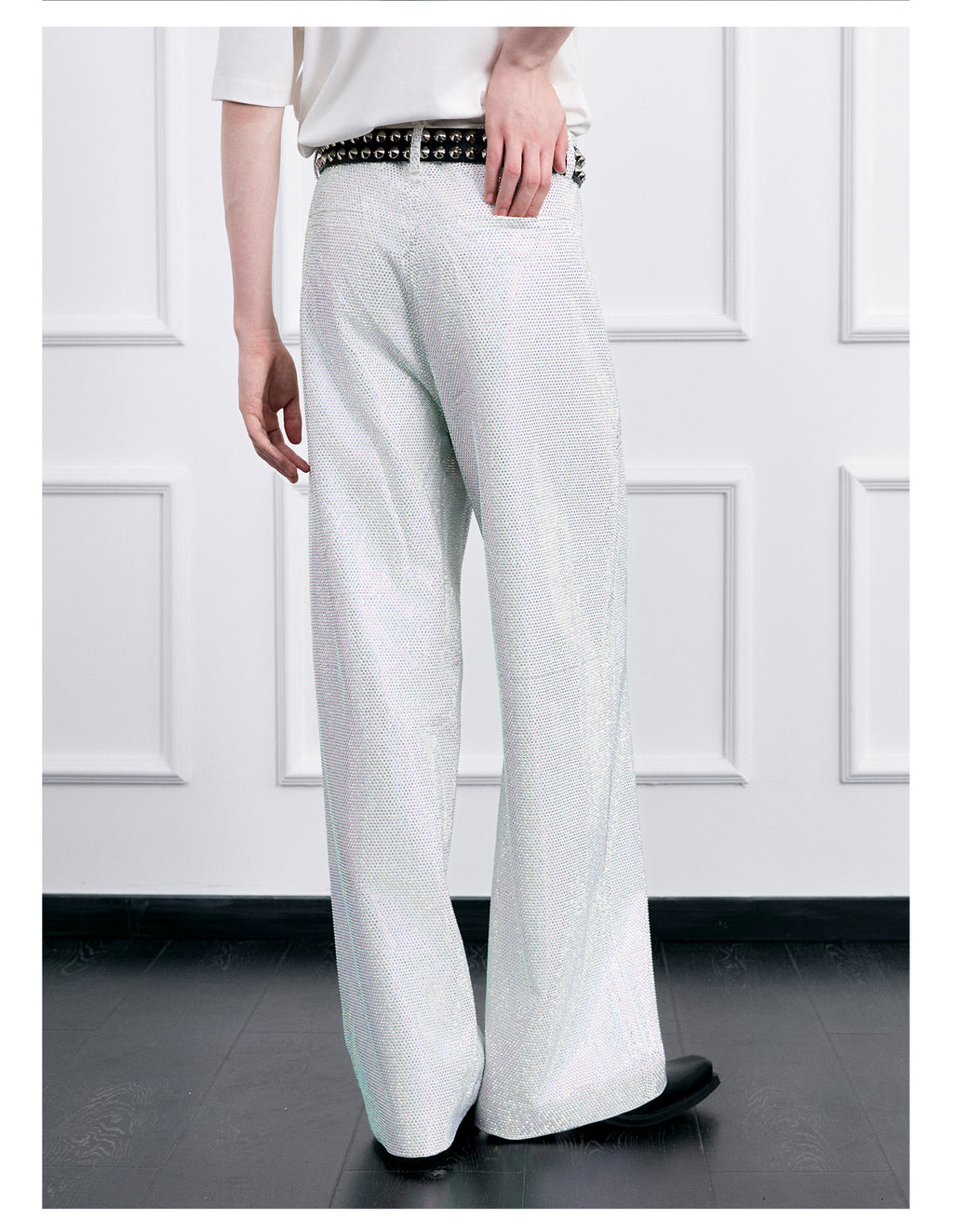 FACEONLAB Galaxy Rhinestone Sparkle Trousers