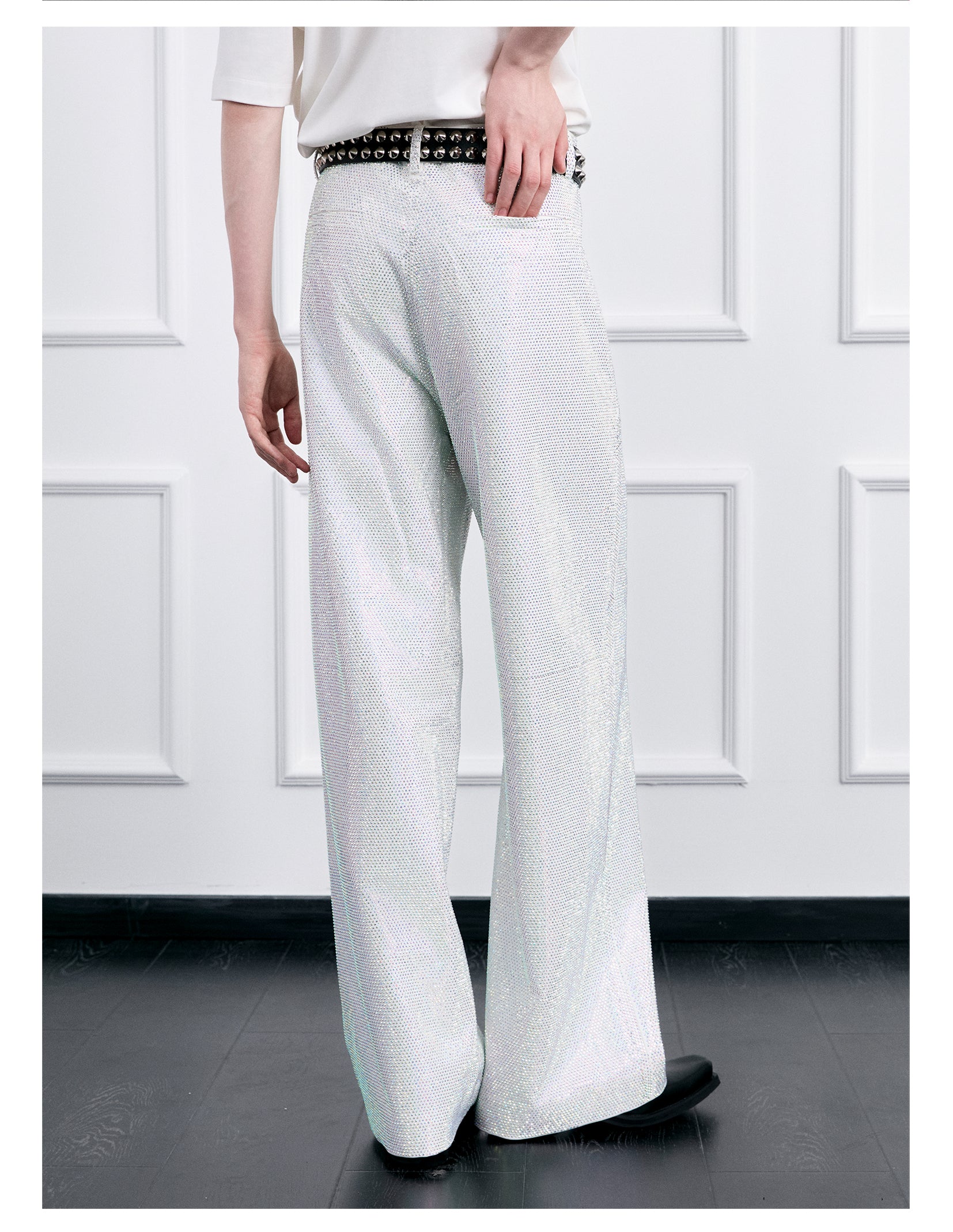 FACEONLAB Galaxy Rhinestone Sparkle Trousers