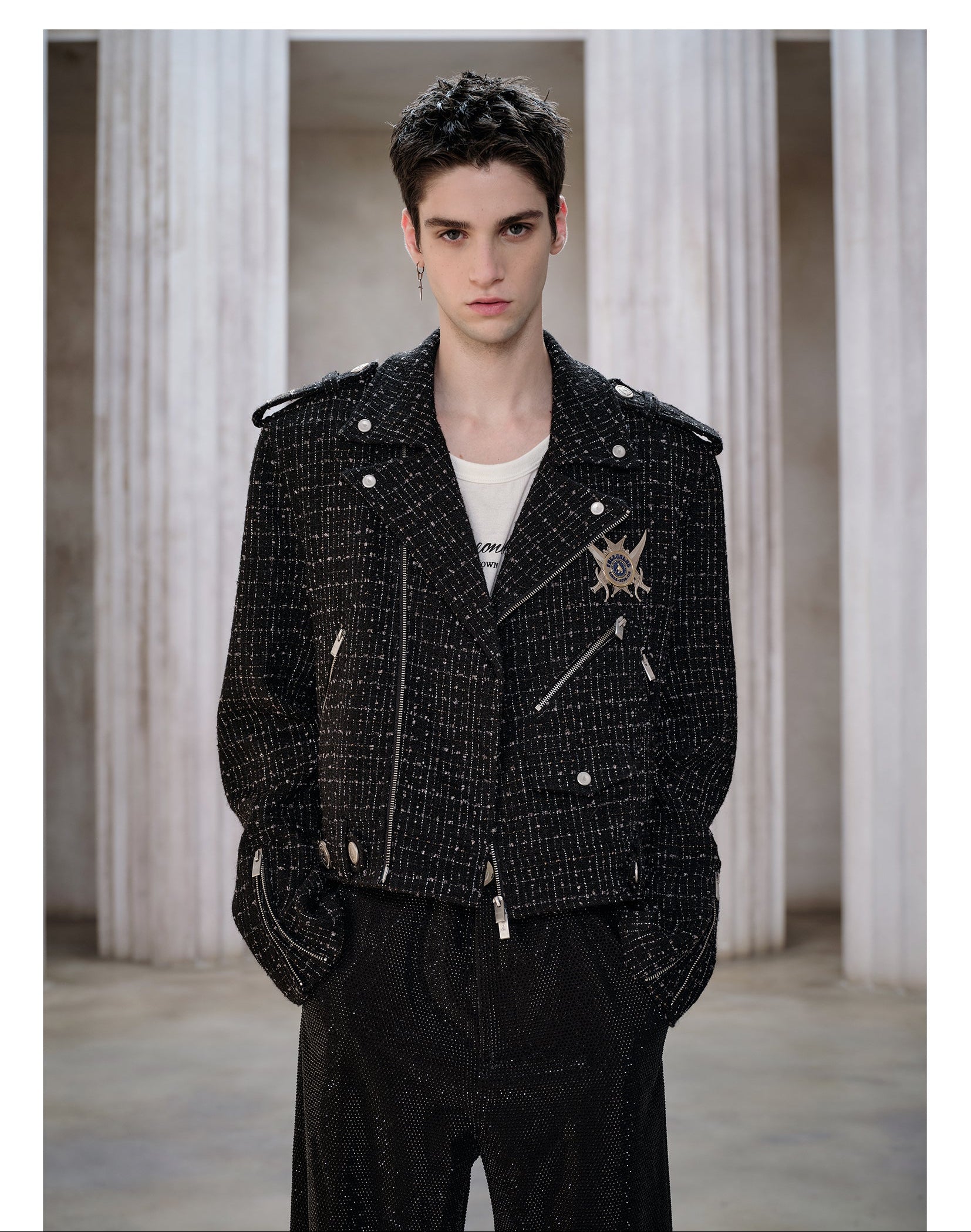 FACEONLAB Tweed Knight Jacket
