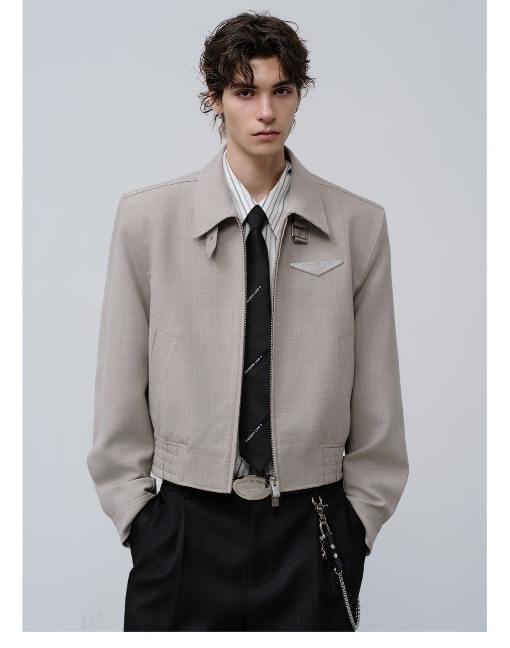 FACEONLAB Short Wool Jacket