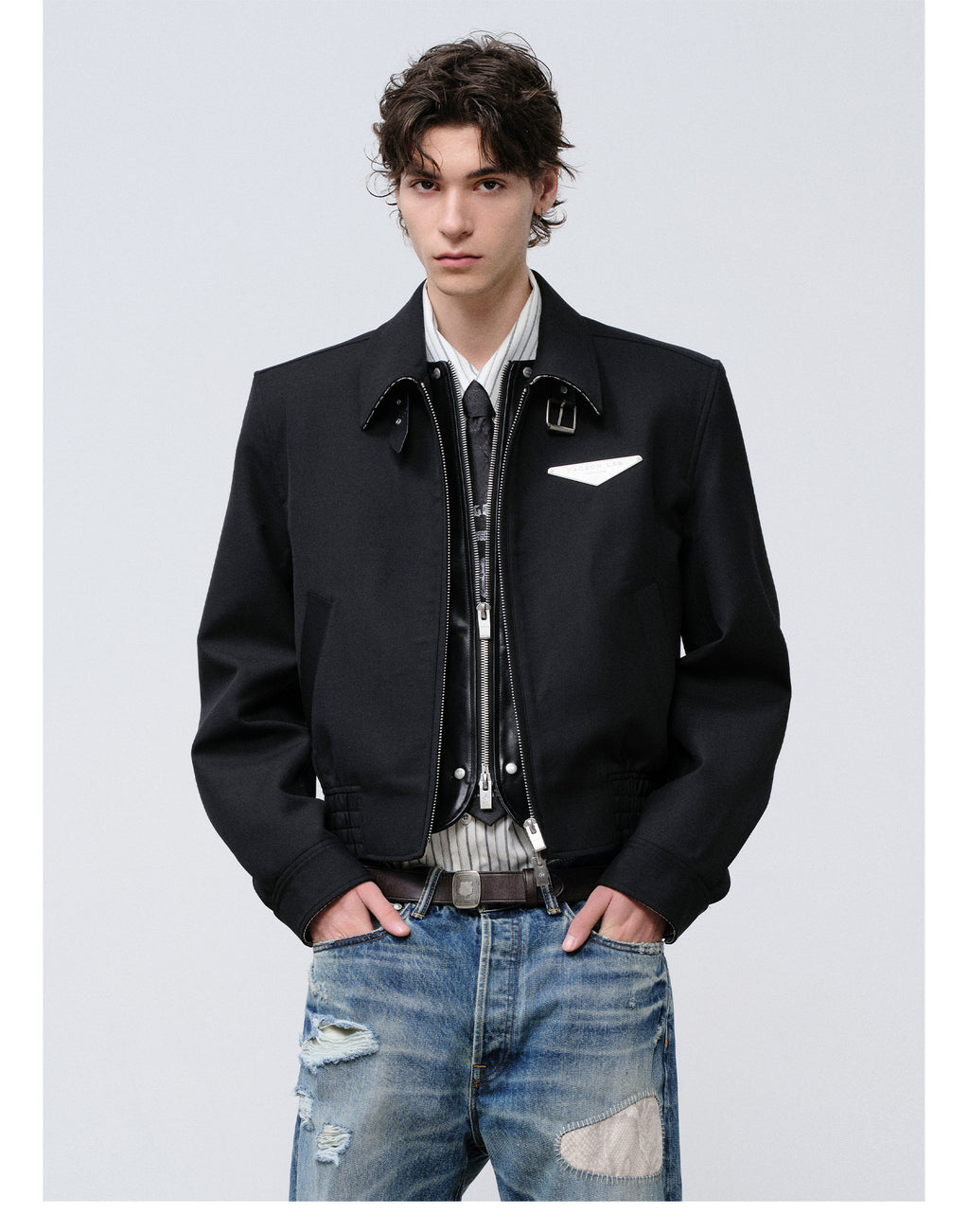 FACEONLAB Short Wool Jacket