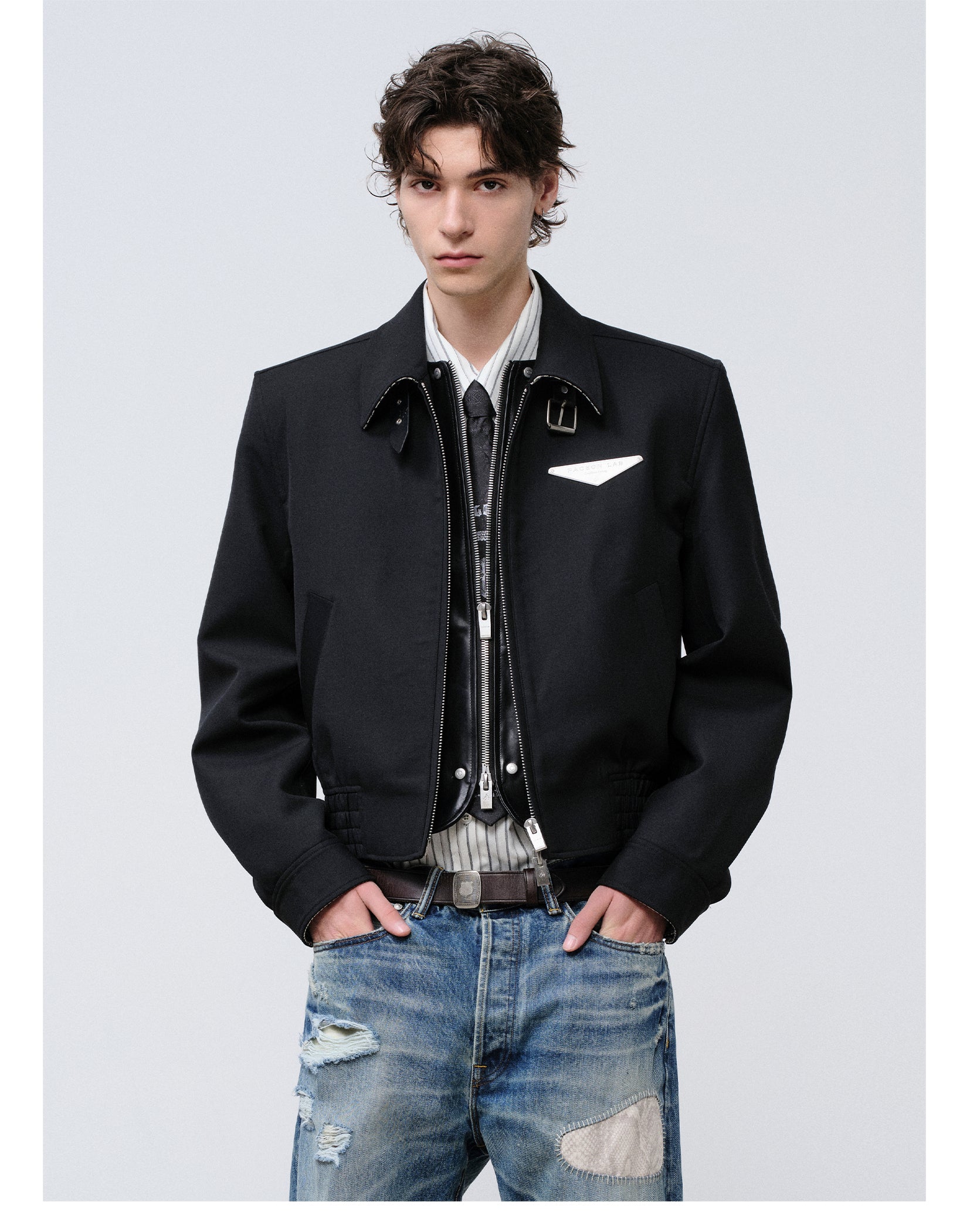 FACEONLAB Short Wool Jacket