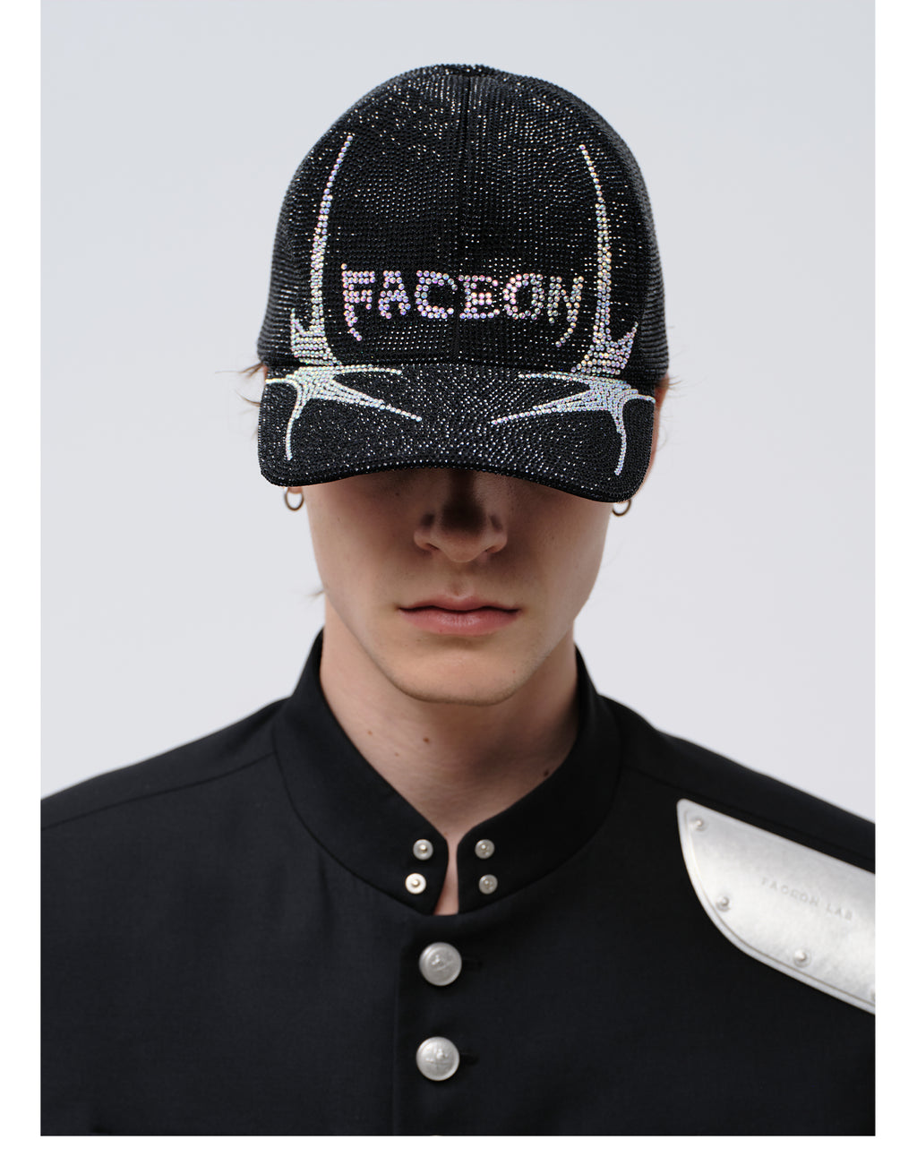 FACEONLAB Venom Rhinestone Baseball Cap
