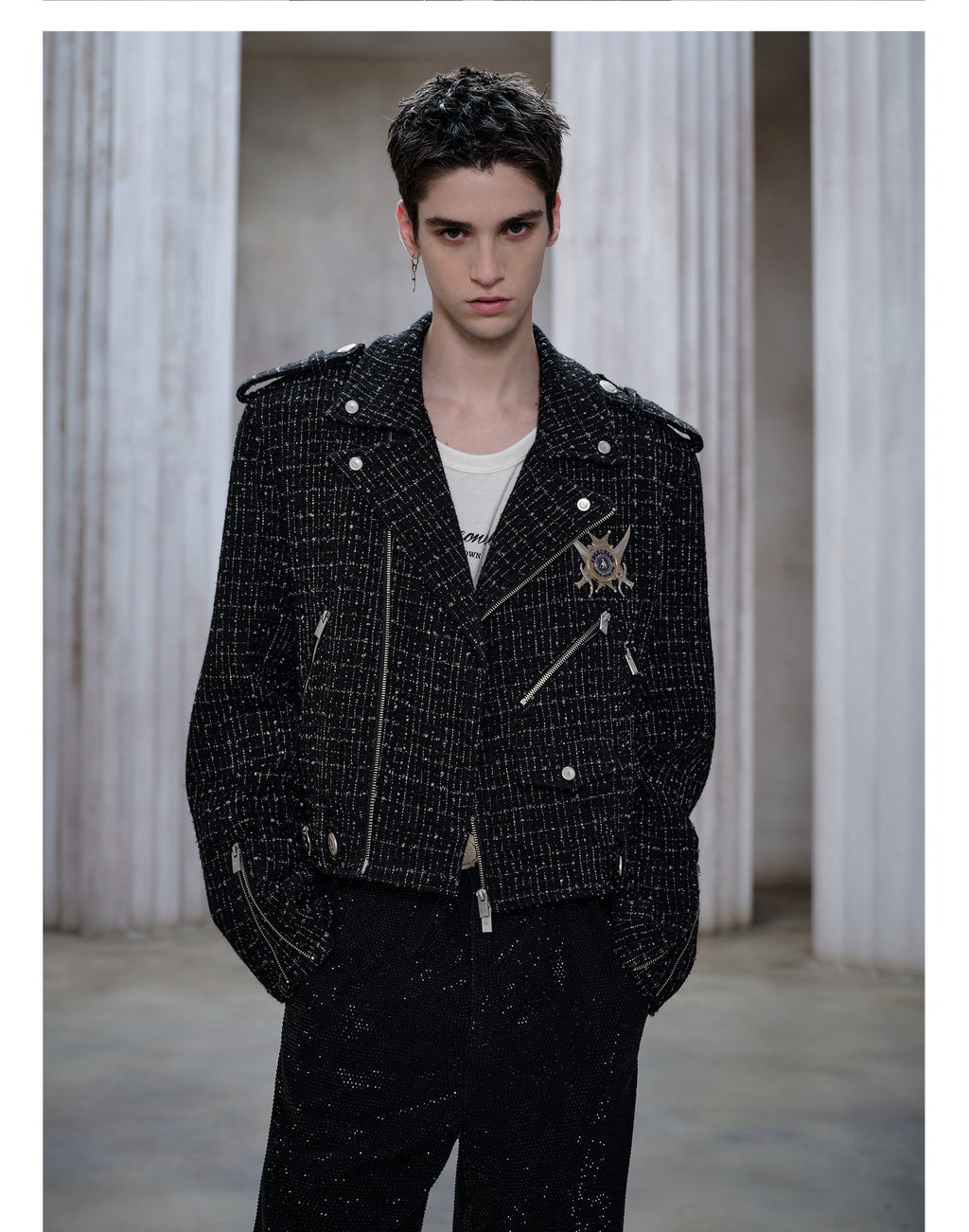 FACEONLAB Tweed Knight Jacket