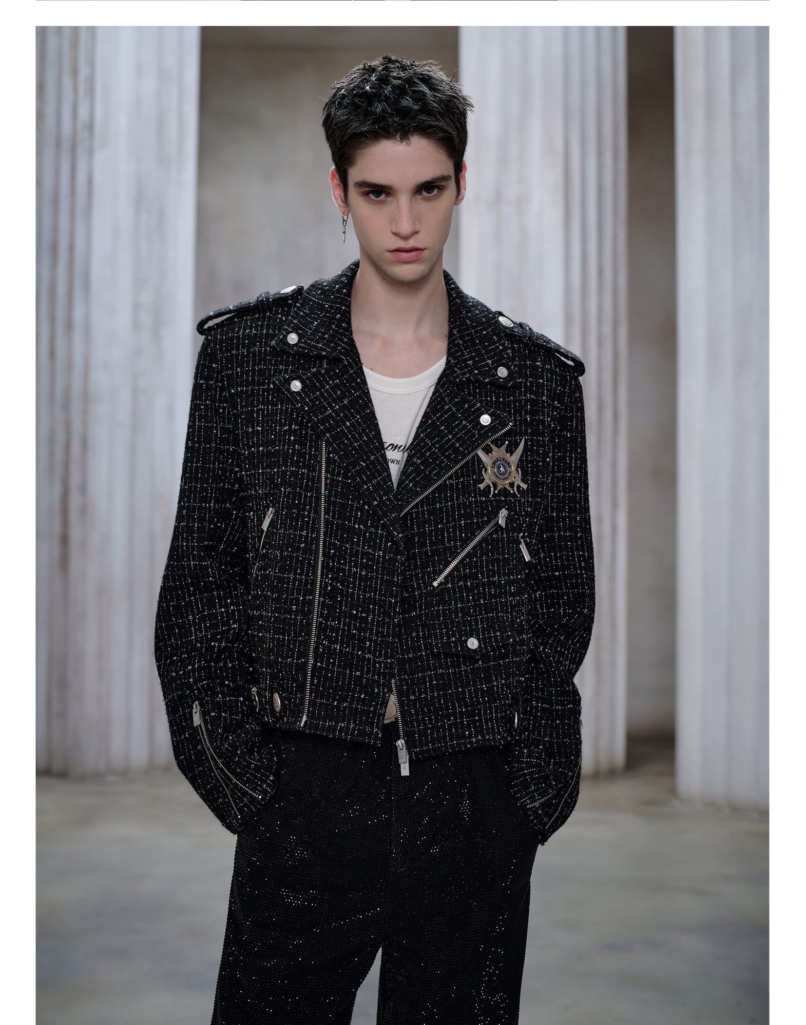 FACEONLAB Tweed Knight Jacket