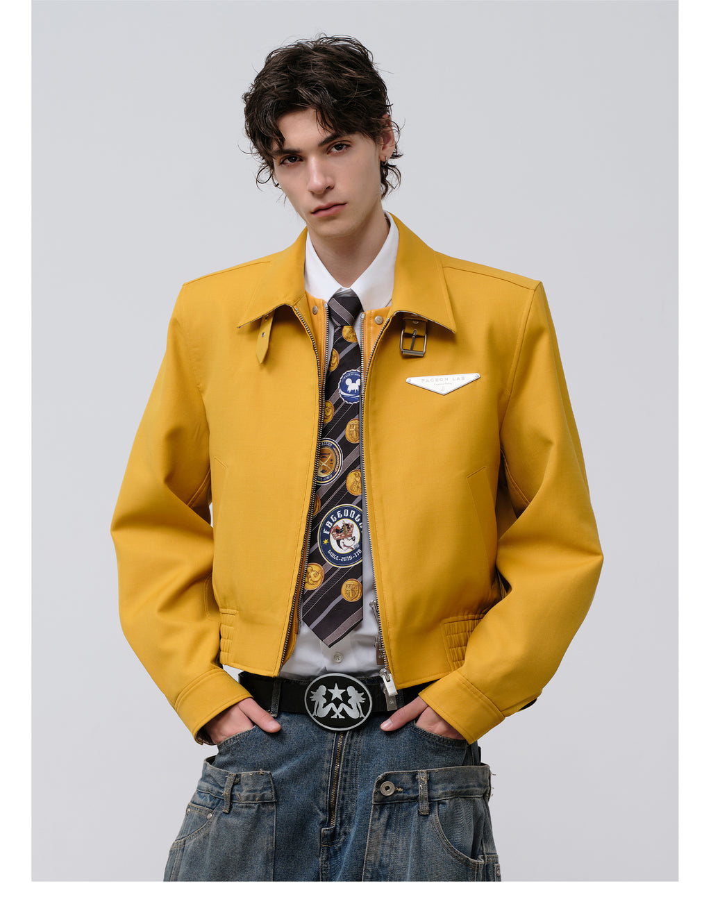 FACEONLAB Short Wool Jacket