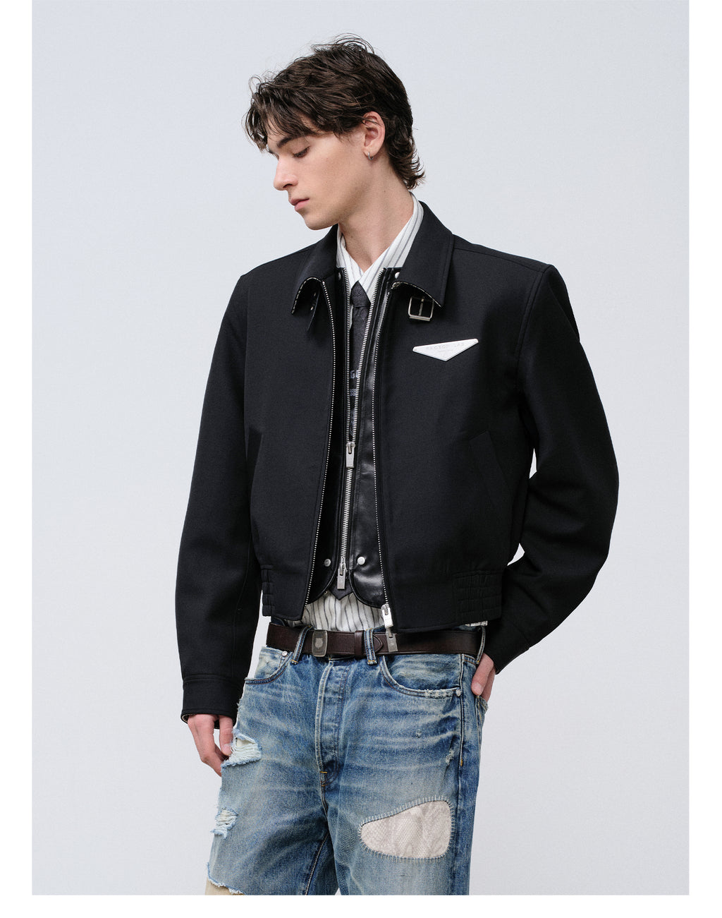 FACEONLAB Short Wool Jacket