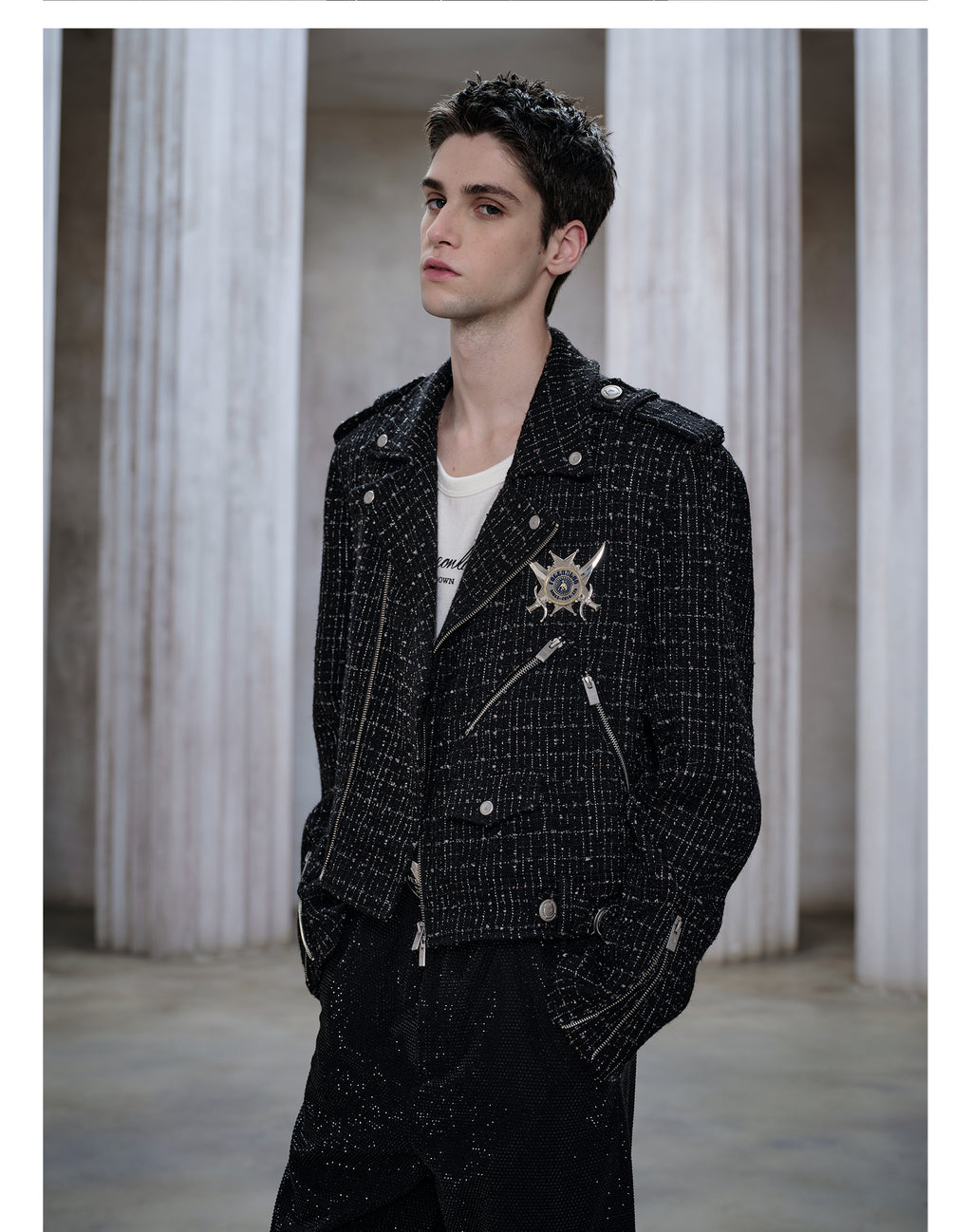 FACEONLAB Tweed Knight Jacket