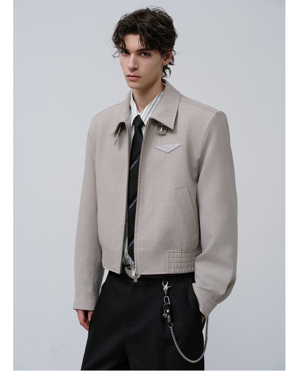 FACEONLAB Short Wool Jacket