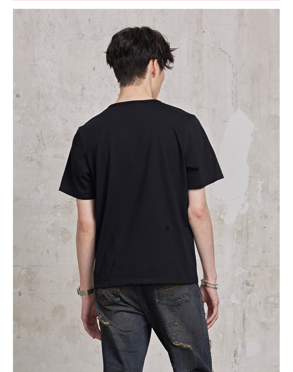 FACEONLAB Basic Plain T-shirt
