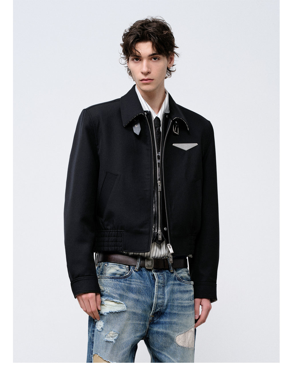 FACEONLAB Short Wool Jacket