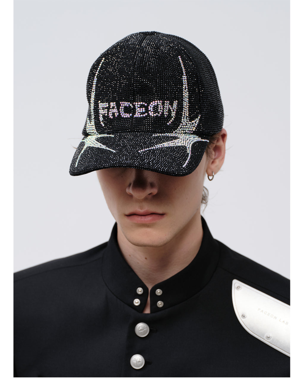 FACEONLAB Venom Rhinestone Baseball Cap