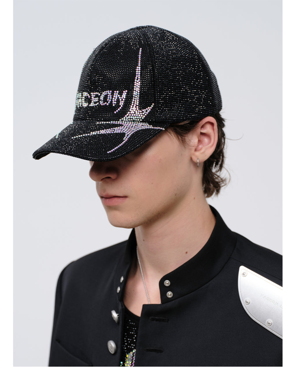 FACEONLAB Venom Rhinestone Baseball Cap