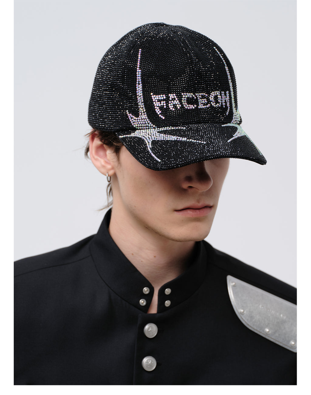 FACEONLAB Venom Rhinestone Baseball Cap