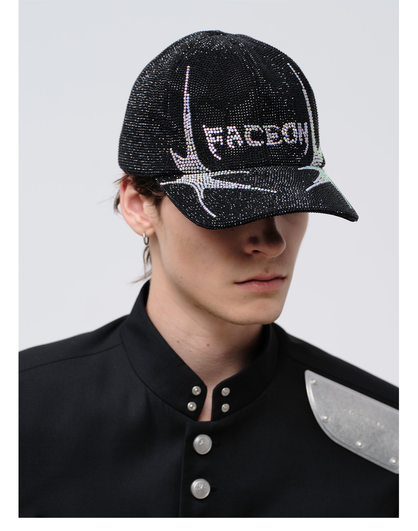FACEONLAB Venom Rhinestone Baseball Cap