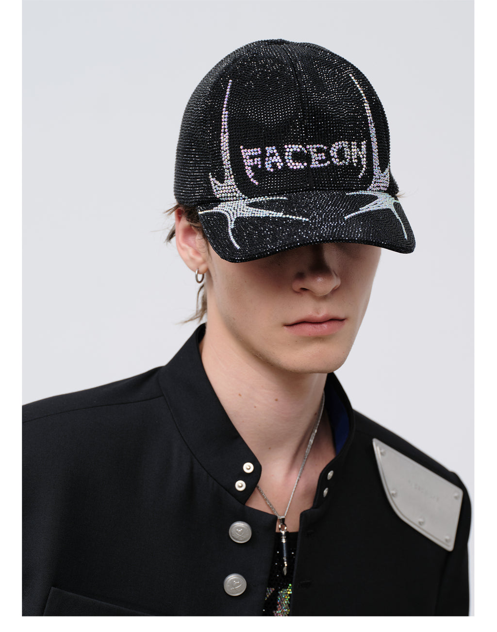 FACEONLAB Venom Rhinestone Baseball Cap