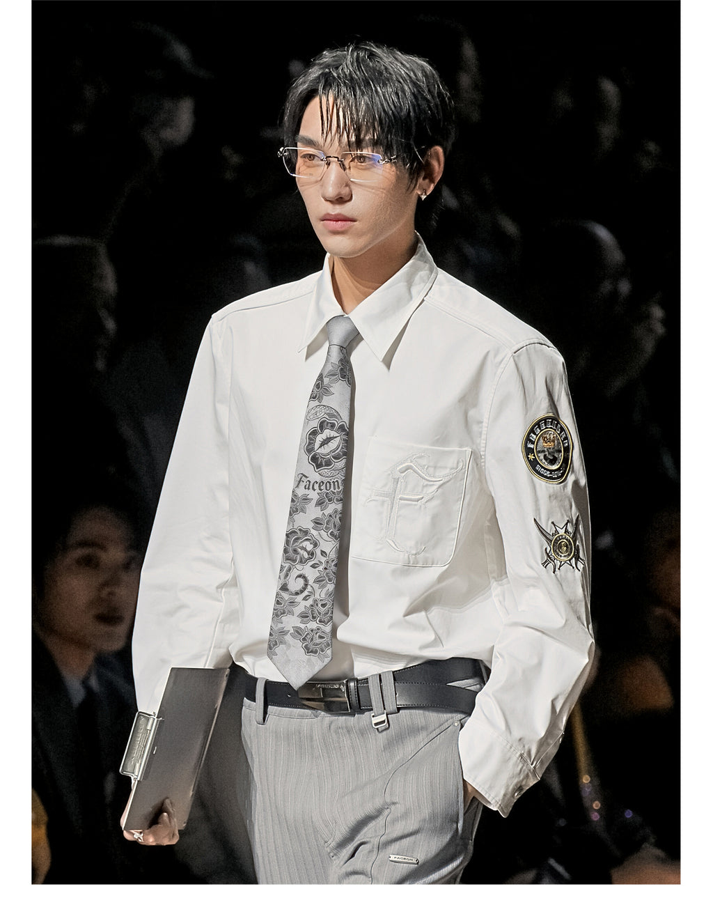 FACEONLAB Danger & Temptation Venus Flytrap Clip-On Tie