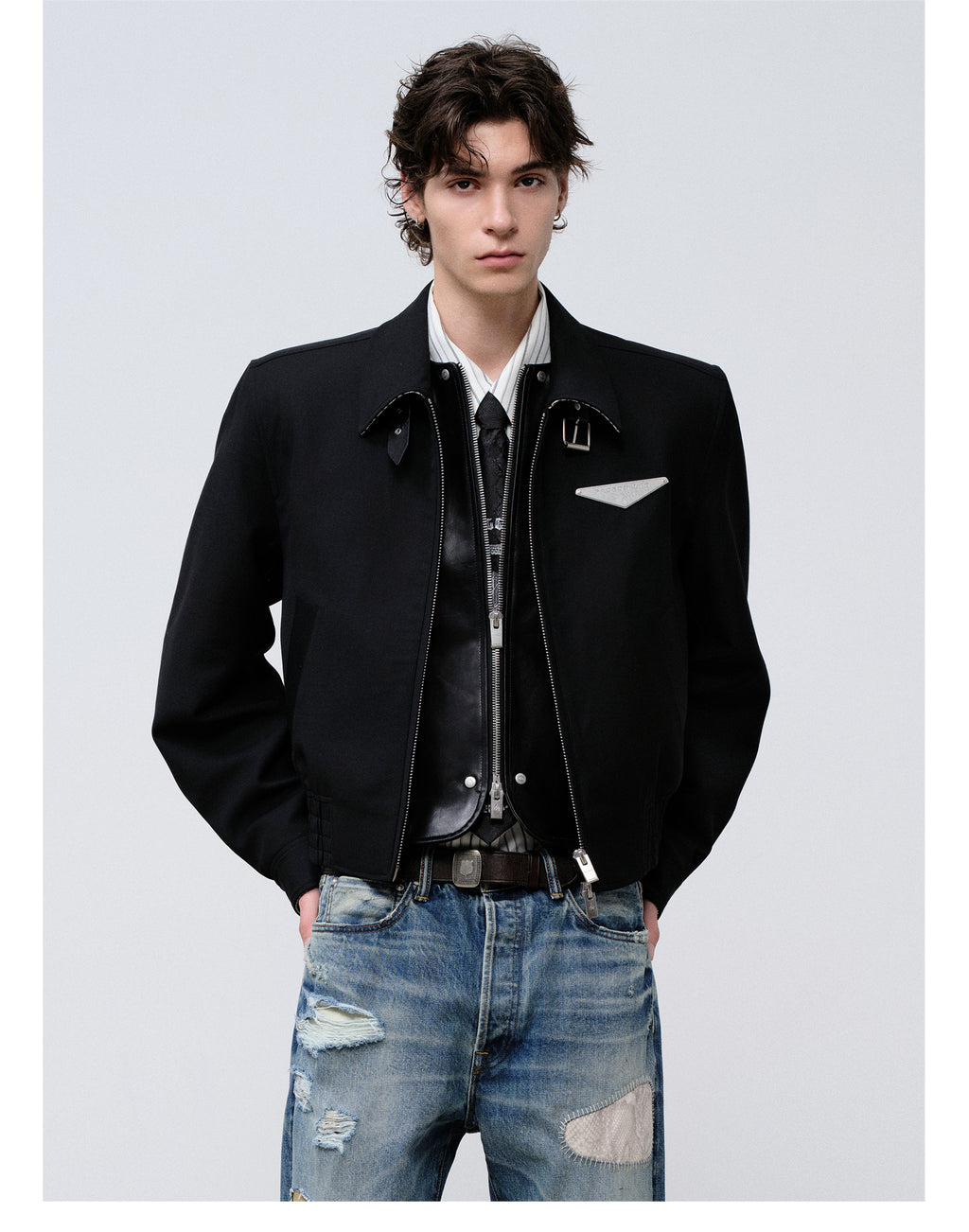 FACEONLAB Short Wool Jacket