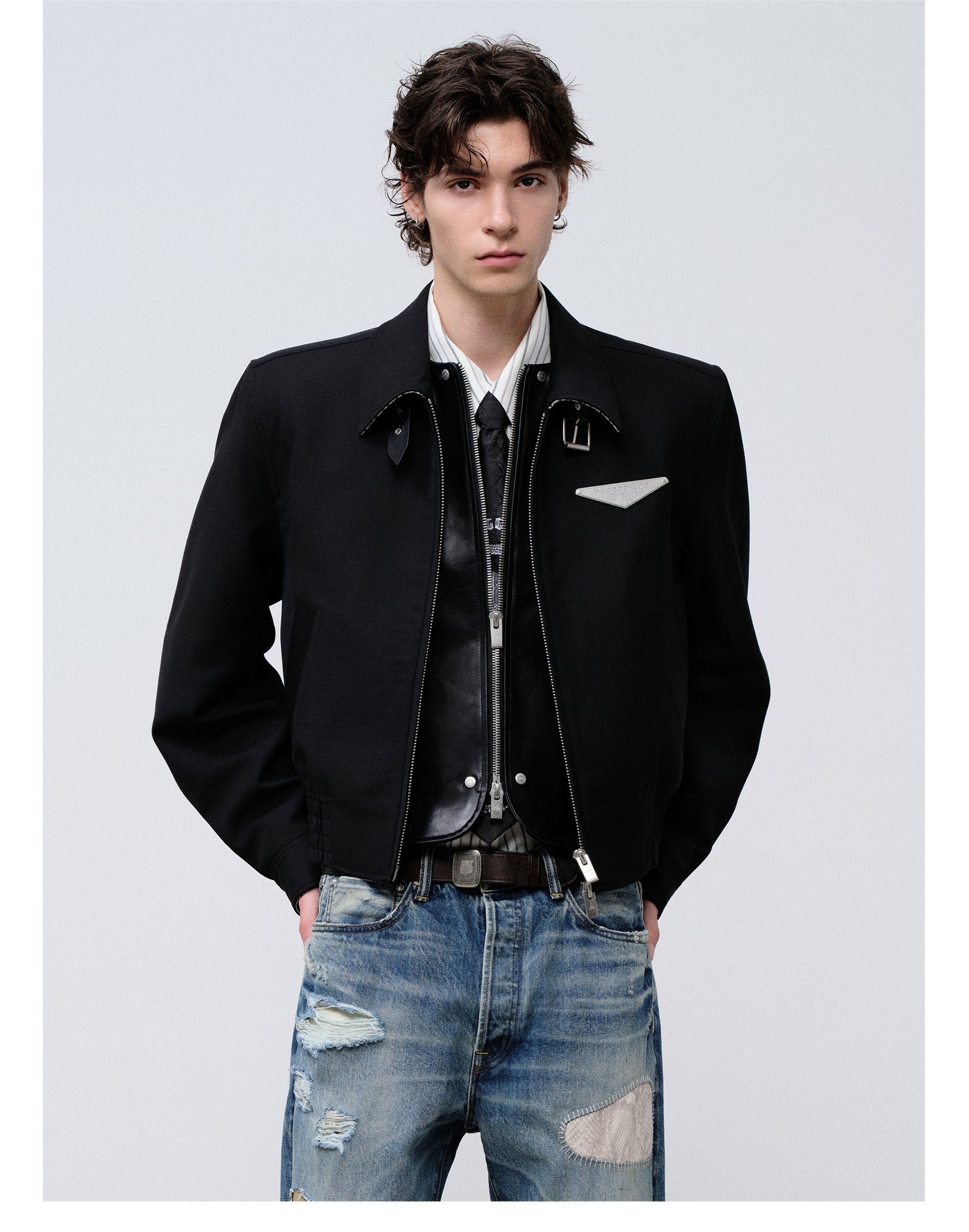 FACEONLAB Short Wool Jacket