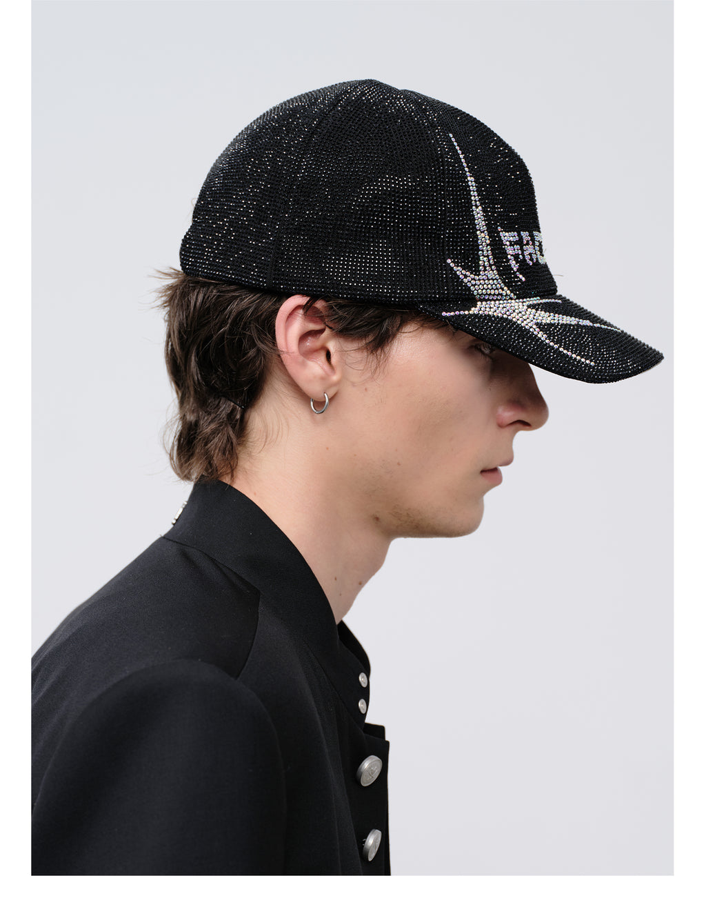 FACEONLAB Venom Rhinestone Baseball Cap